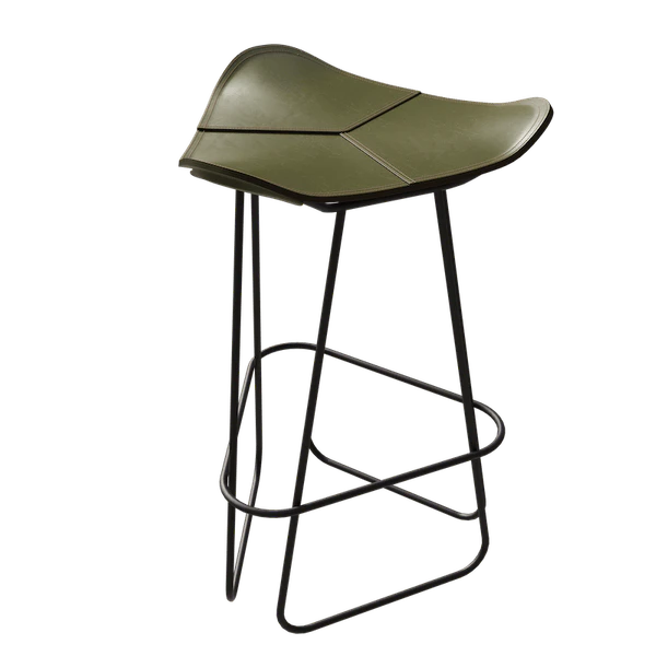 Cuero Pampa Barpall 82 Cm Svart / Grass Green - Barstolar St&aring;l Gr&auml;sgr&ouml;n