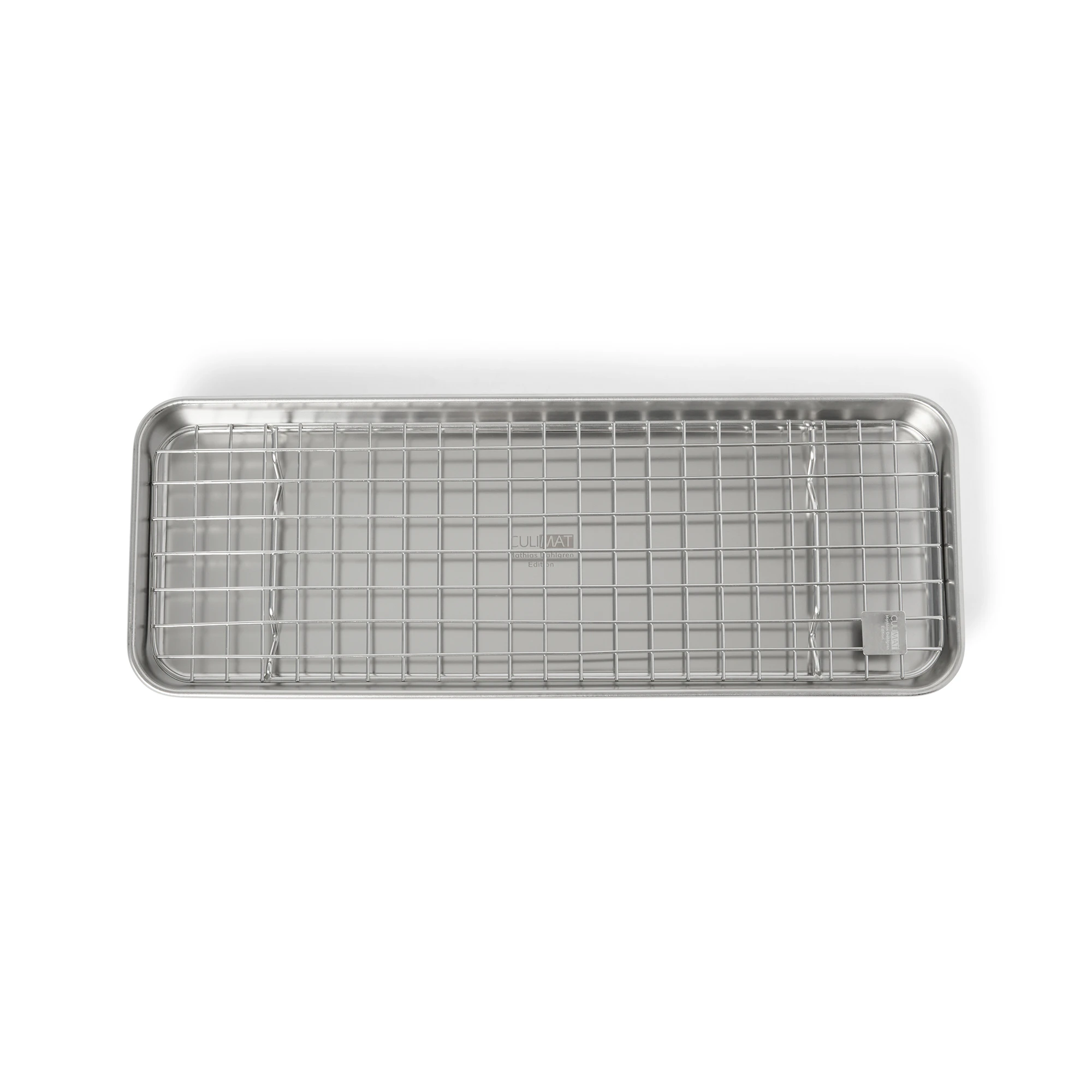 Culimat Mathias Dahlgren Gastrobleck Med Galler 14x38 Cm - Ugnsformar Rostfritt Stål Grå