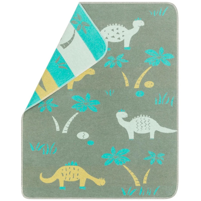 Juwel Babyfilt 70x90 cm Dinos, Brun / Grön