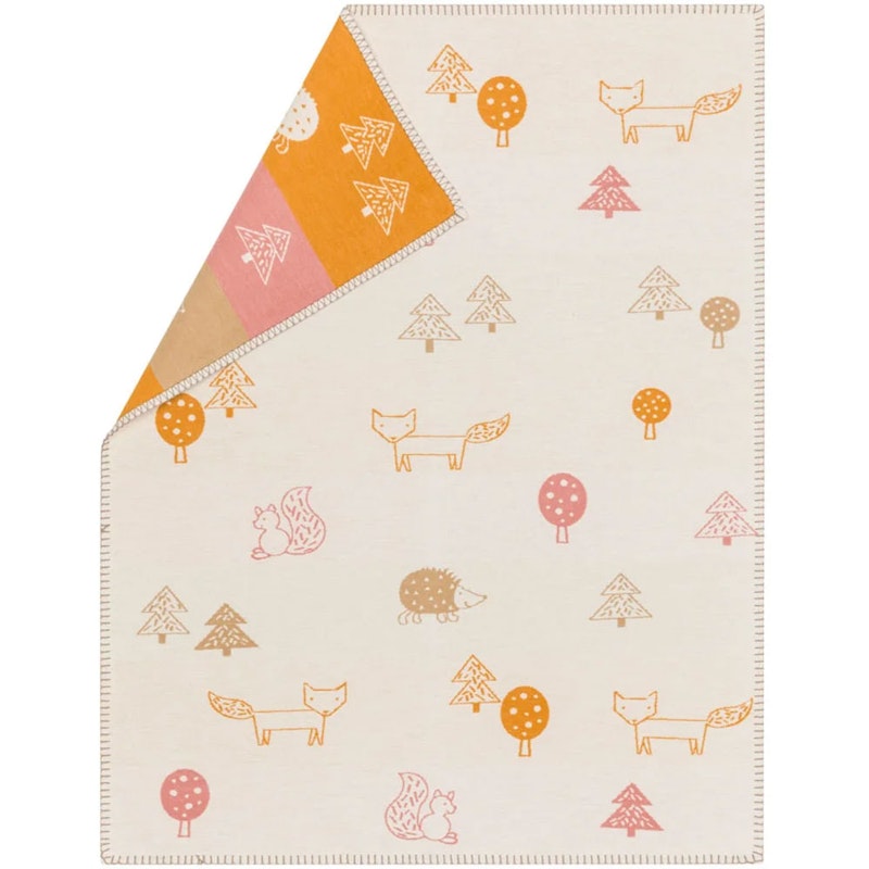 Lena Babyfilt 75x100 cm Forest Animals, Off-white