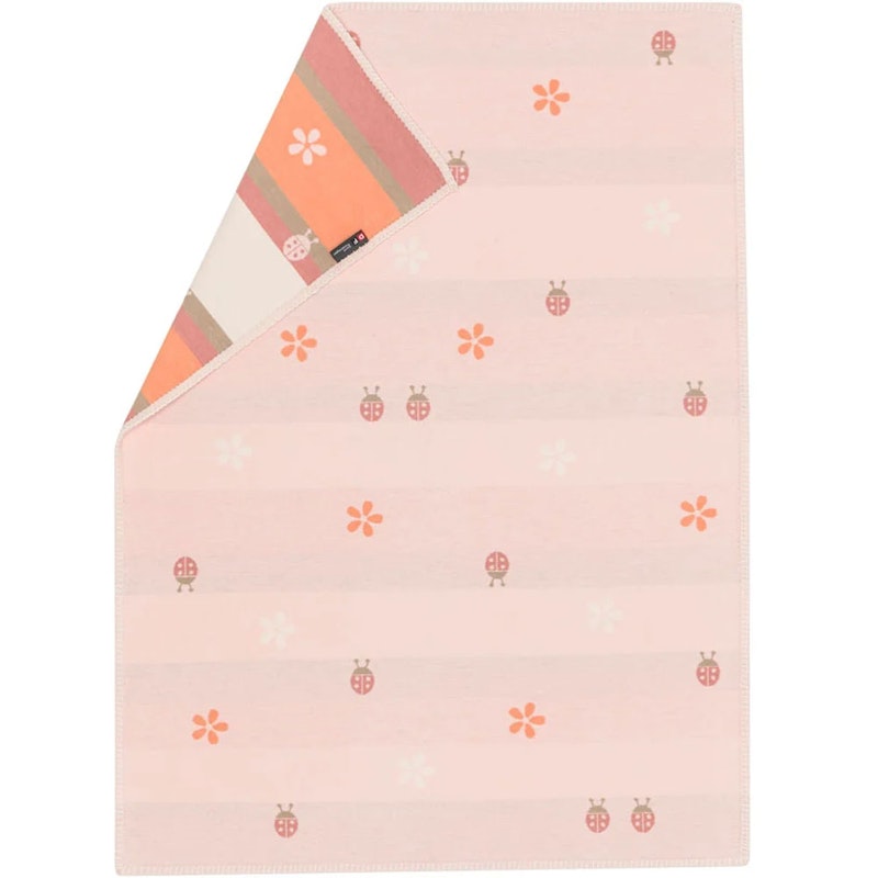Lena Babyfilt 75x100 cm Ladybugs, Rosa