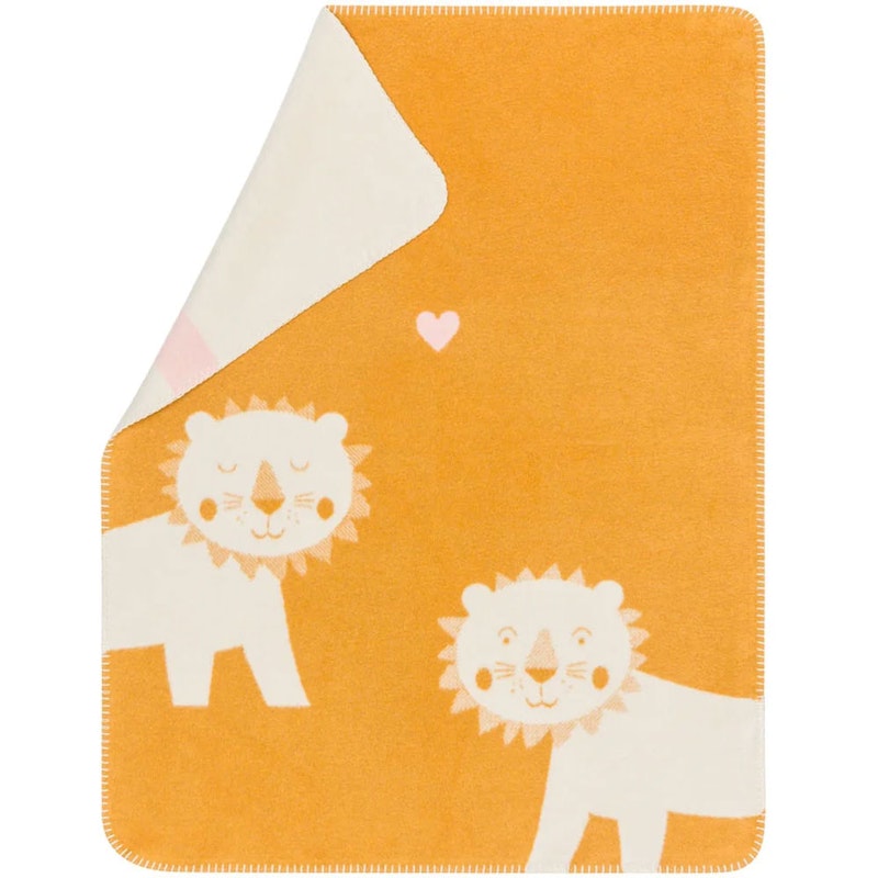 Mila Babyfilt 75x100 cm Lion, Gul / Beige