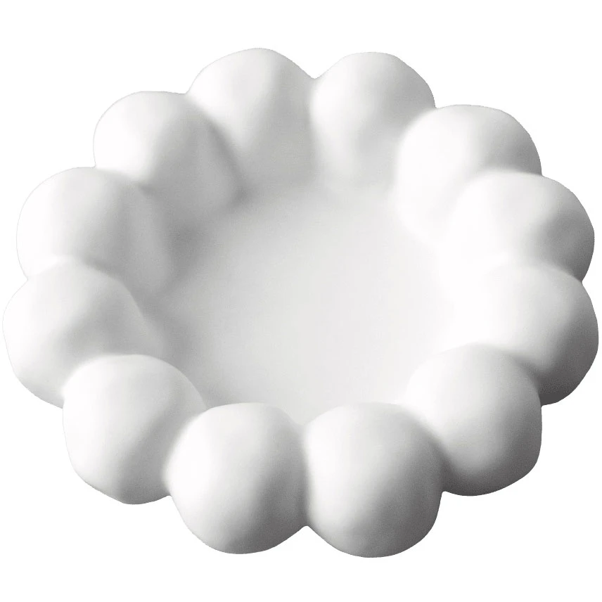 Dbkd Bright Plate Ljusbricka Ø17 Cm - Ljusstakar Keramik Vit
