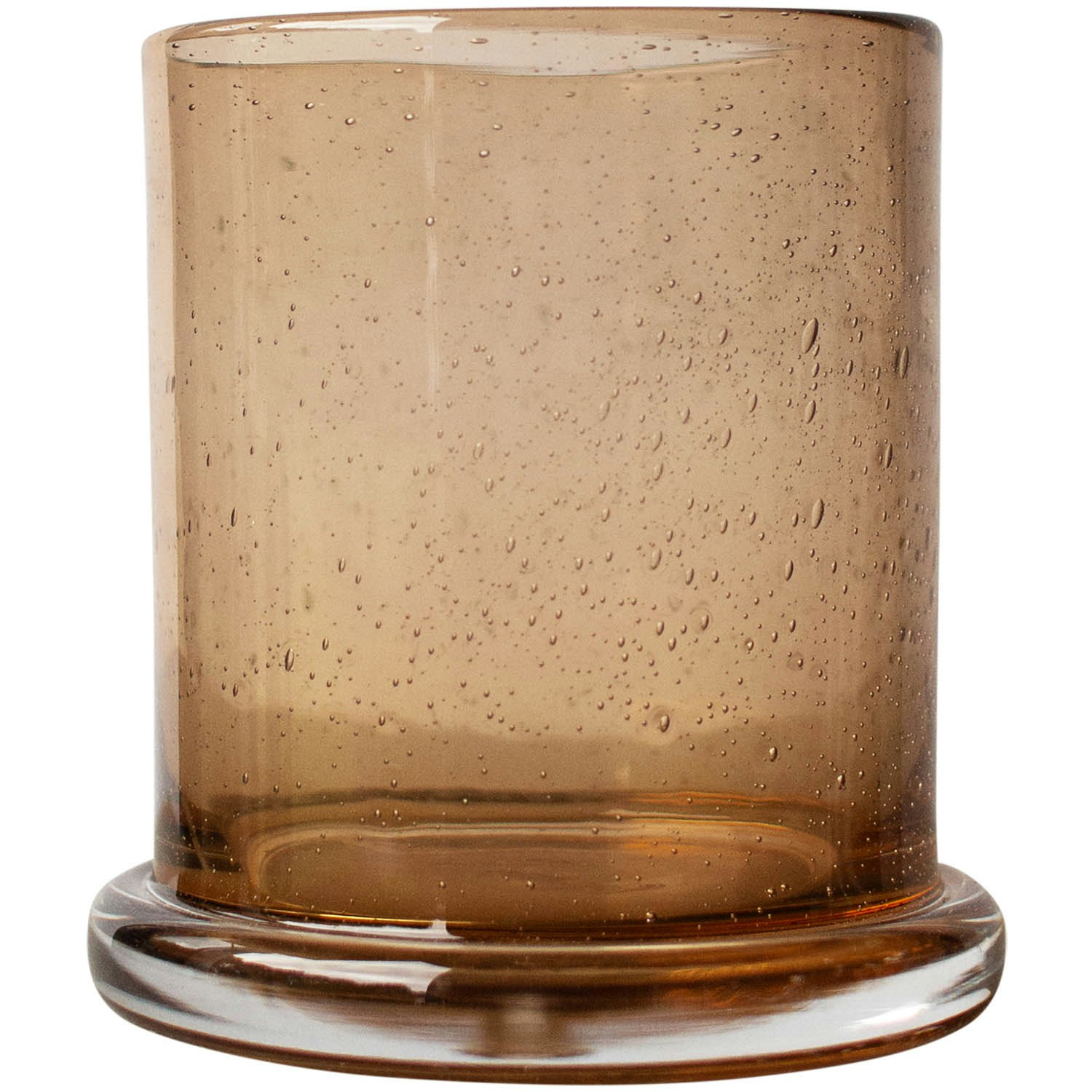 Dbkd Bubble Ljuslykta &Oslash;14 Cm Rust Red - Ljusstakar Glas Rostr&ouml;d