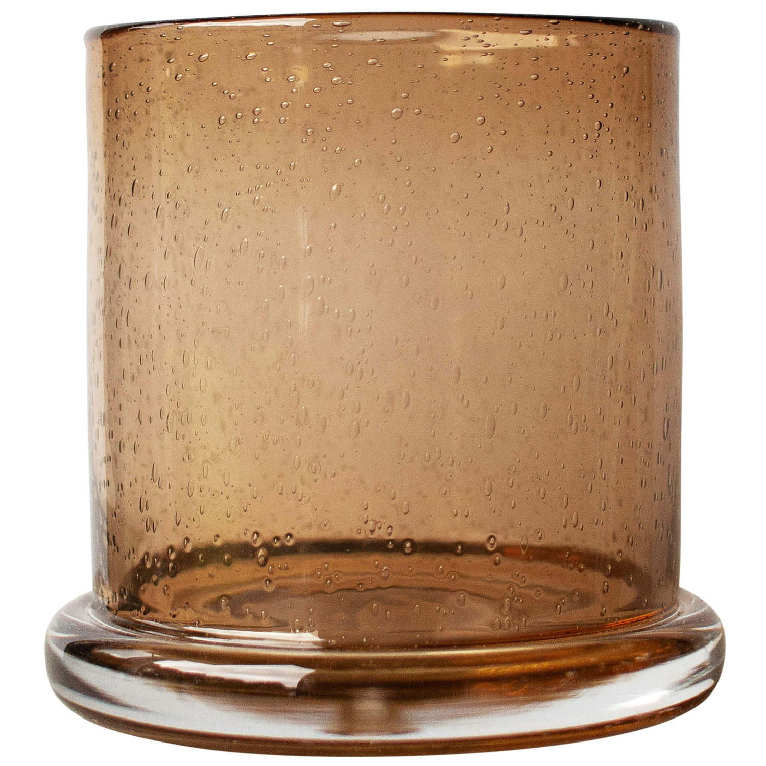 Dbkd Bubble Ljuslykta &Oslash;20 Cm Rust Red - Ljusstakar Glas Rostr&ouml;d