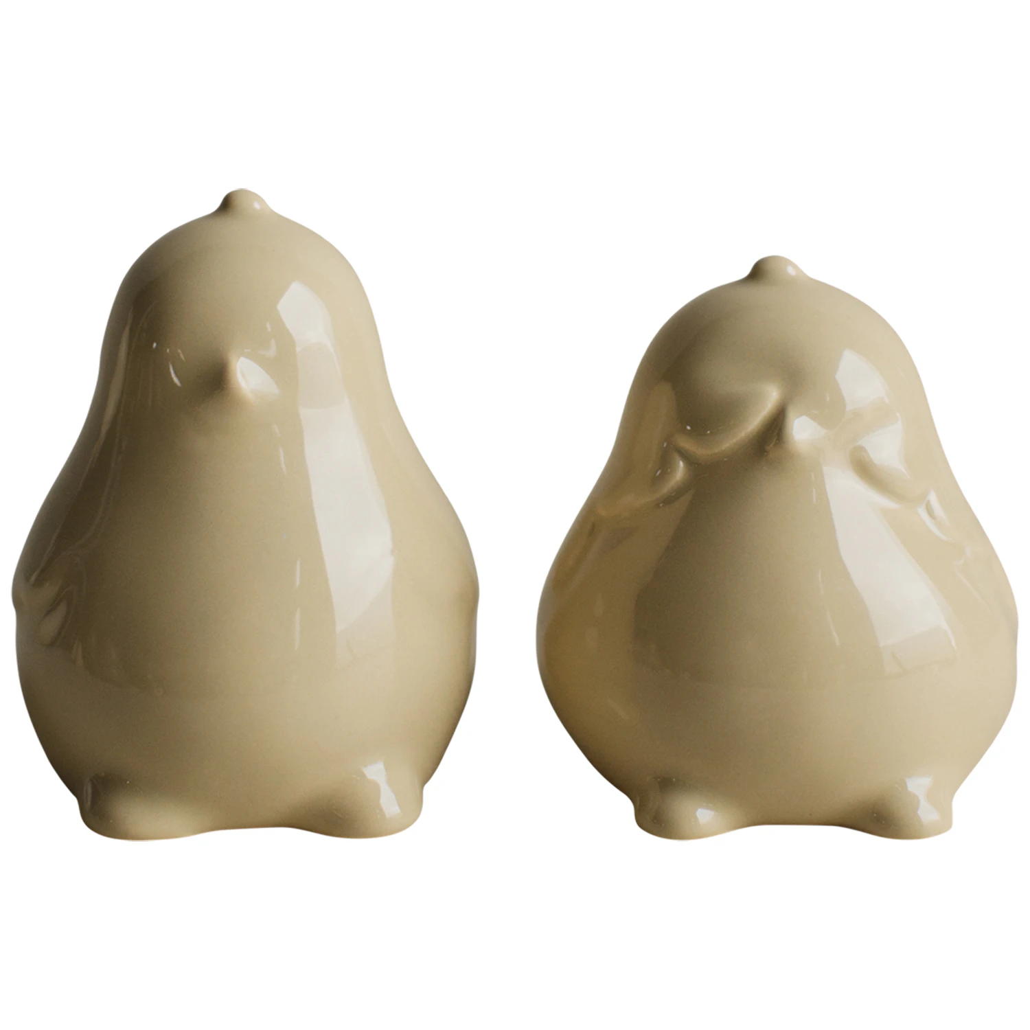 Dbkd Chubby Chicken Dekoration 2-pack - Påskdekorationer Keramik Gul