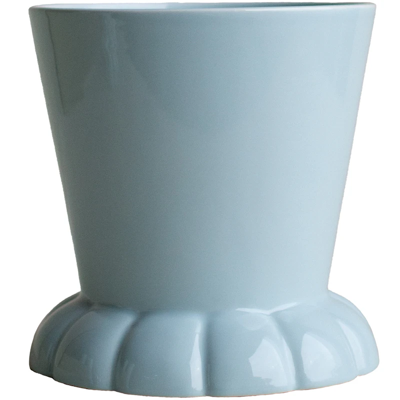 FLORA Pot light blue Kruka