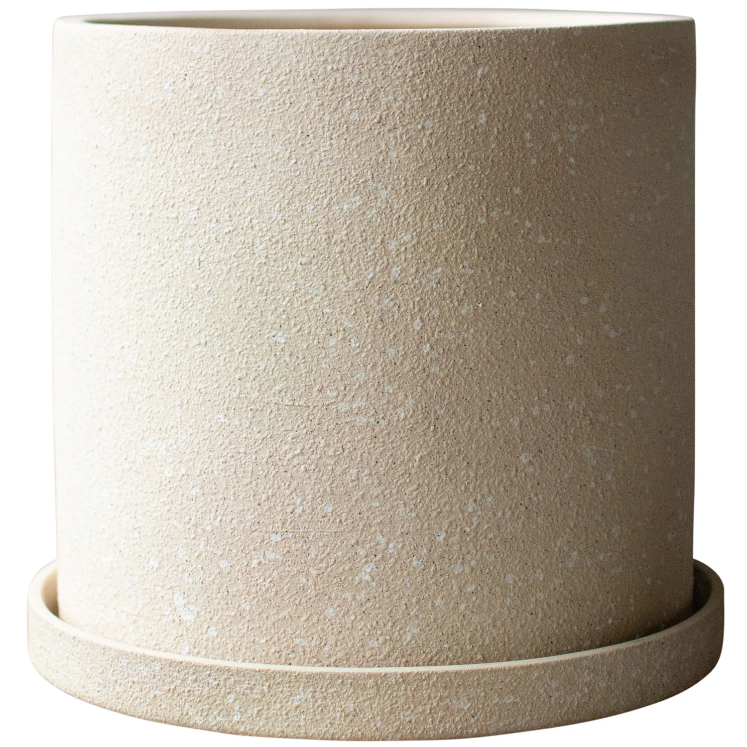 Dbkd Grow Structure Kruka Med Fat 30 Cm - Krukor Keramik Creme