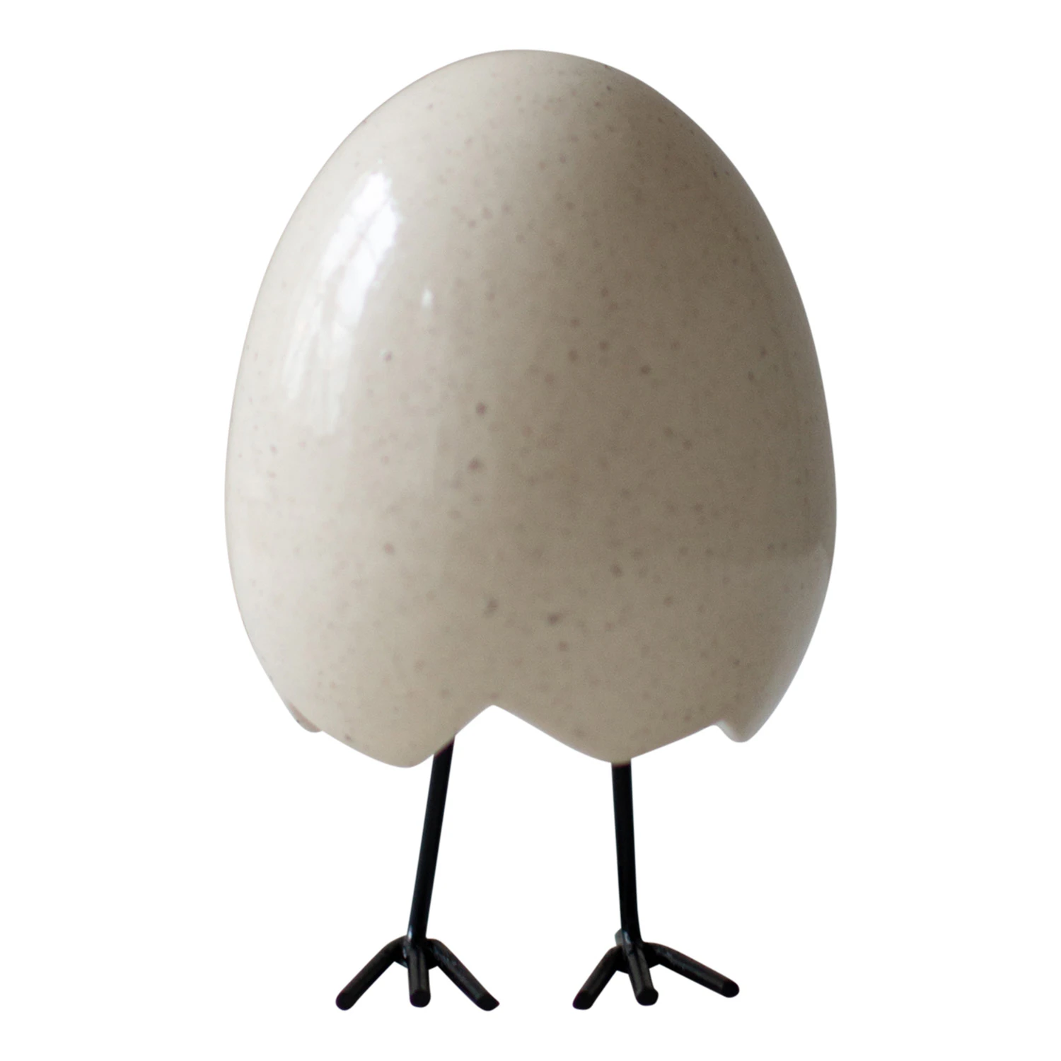 Dbkd Happy Feet Påskdekoration 12 Cm - Påskdekorationer Keramik Vanilj