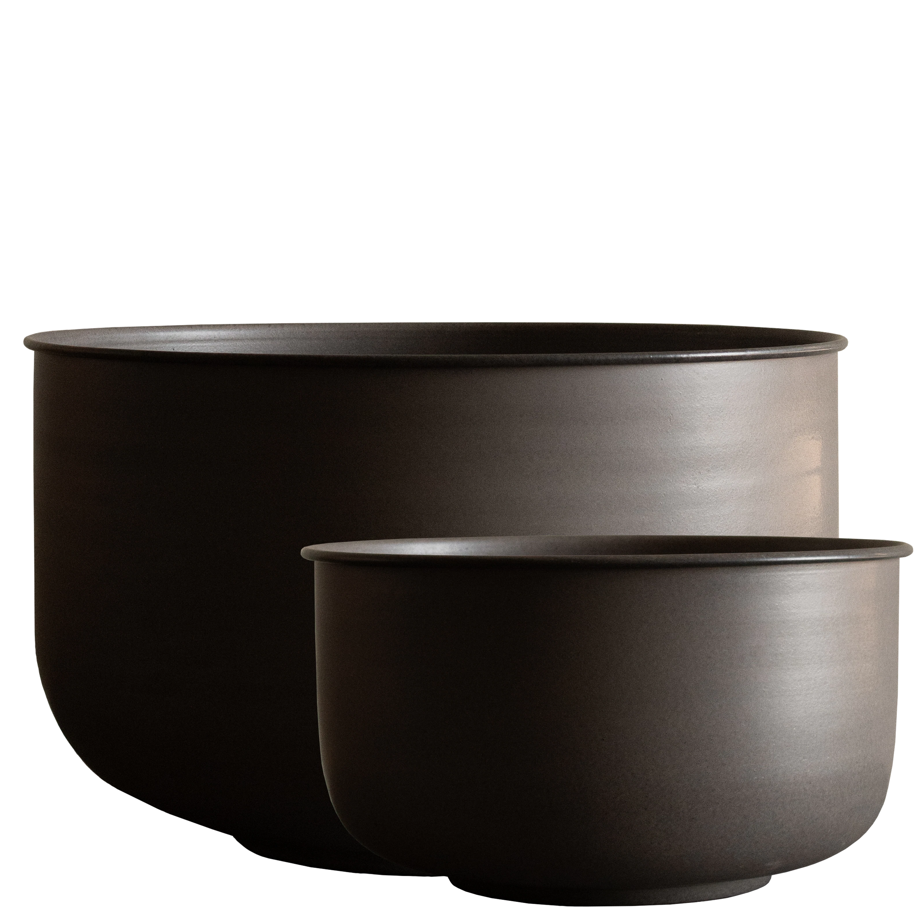 Dbkd Out Wide Utomhuskrukor 2-pack - Krukor Metall Brun