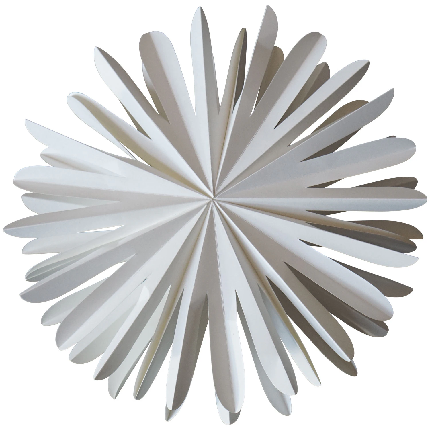 Dbkd Paper Flakes Juldekoration Ø40 Cm / Xl - Julgranskulor Papper Vit