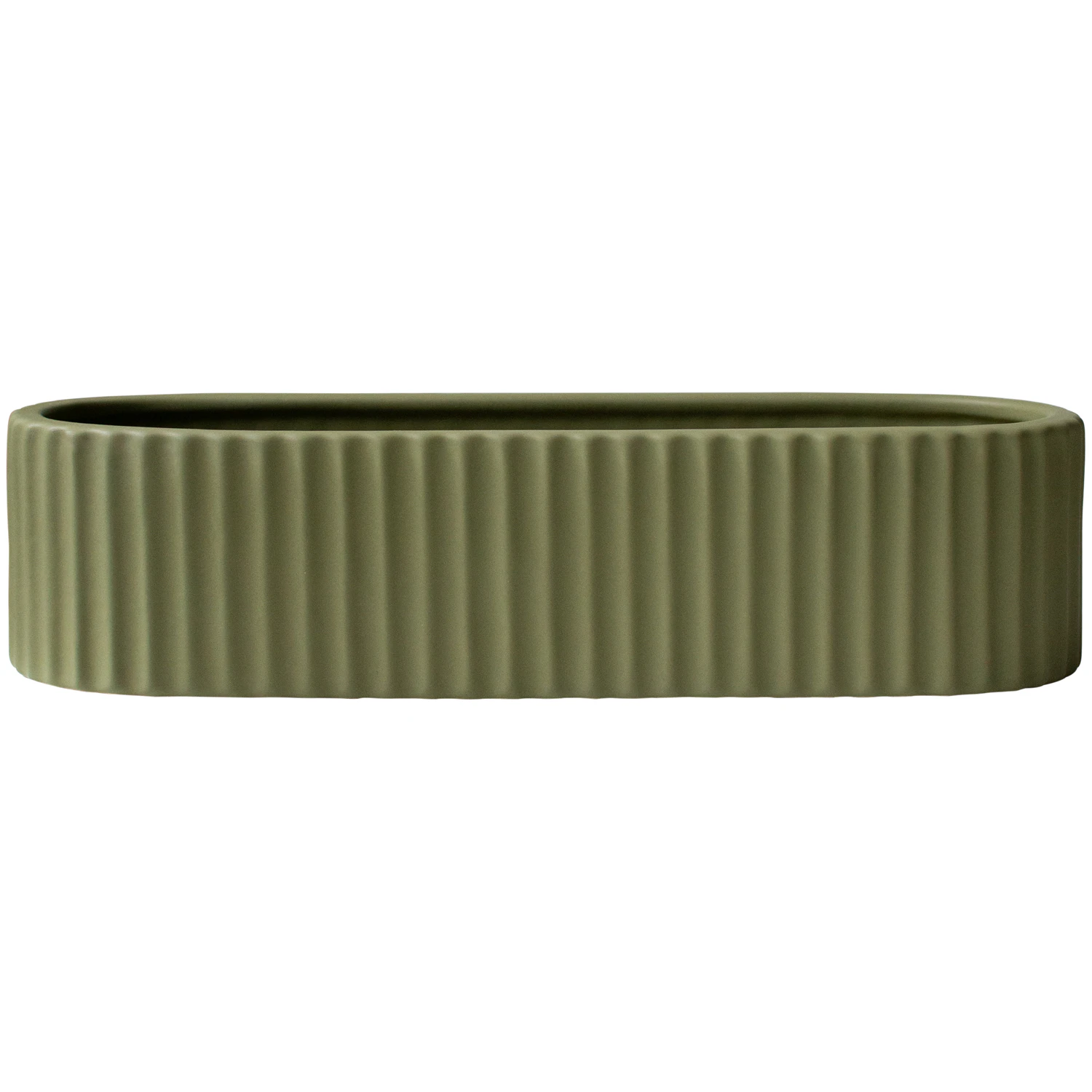 Dbkd Stripe Adventsljusstake 30 Cm - Kalenderljus & Ljusstakar Keramik Gr&ouml;n