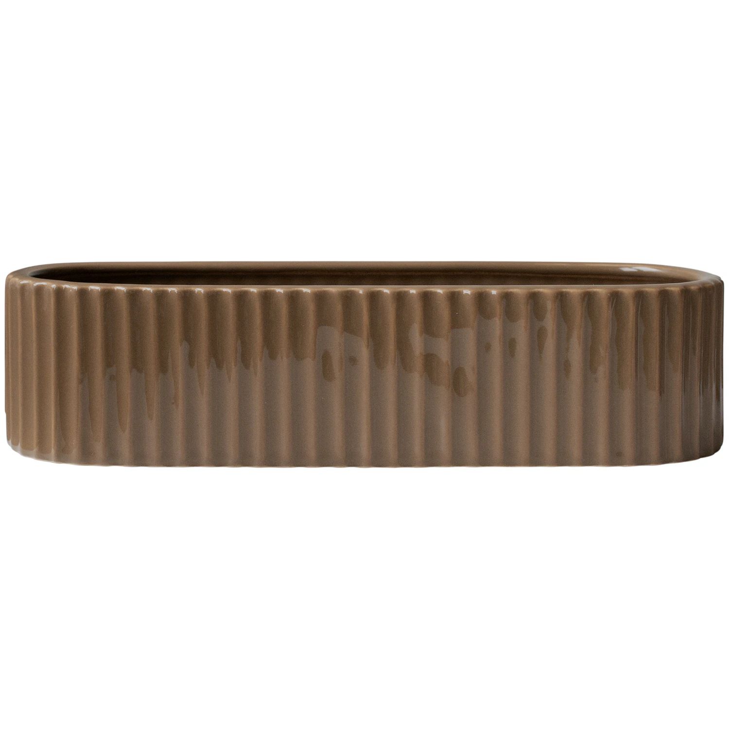 Dbkd Stripe Adventsljusstake 30 Cm - Kalenderljus & Ljusstakar Keramik Nougat