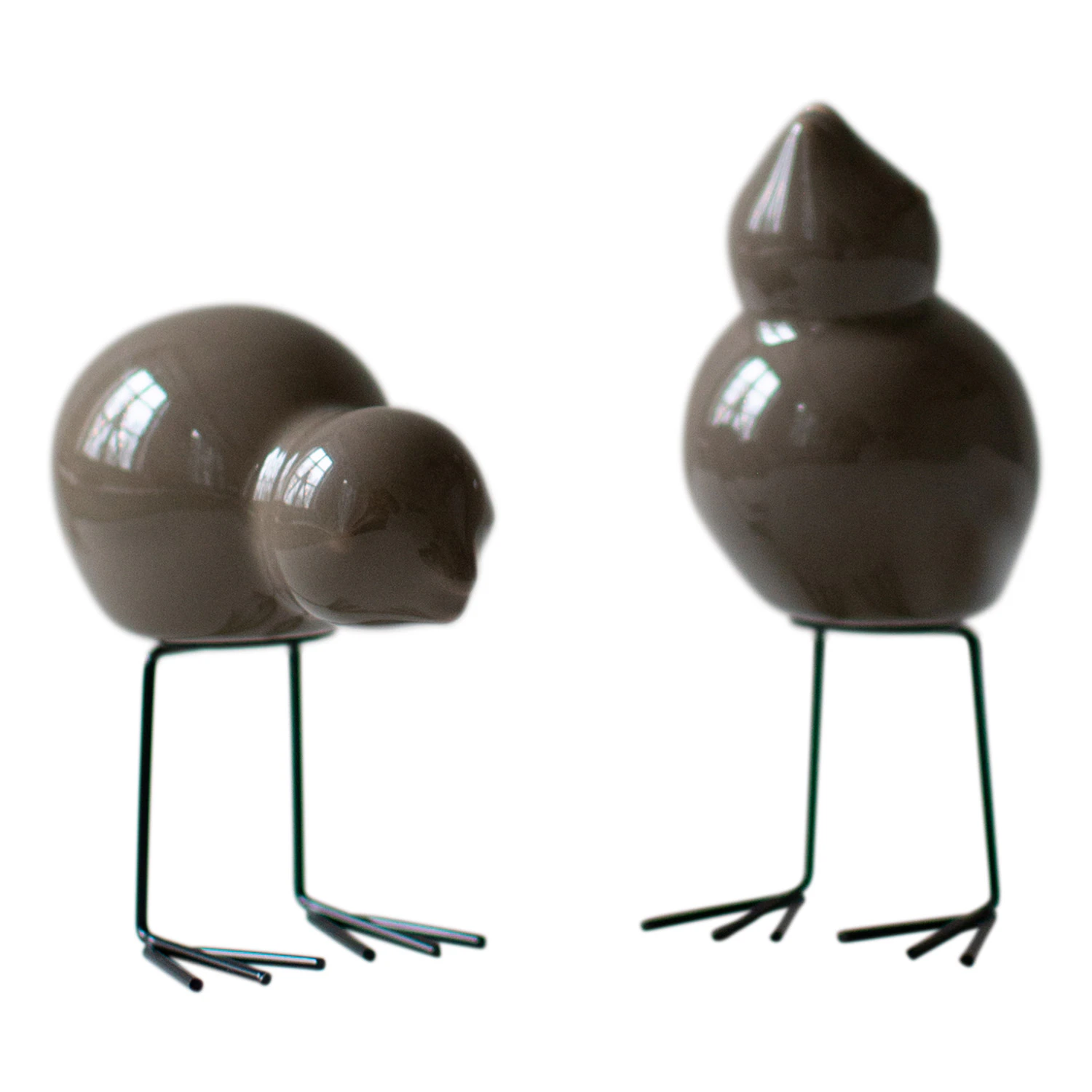Dbkd Swedish Bird Dekoration 2-pack - Påskdekorationer Keramik Shiny Dust