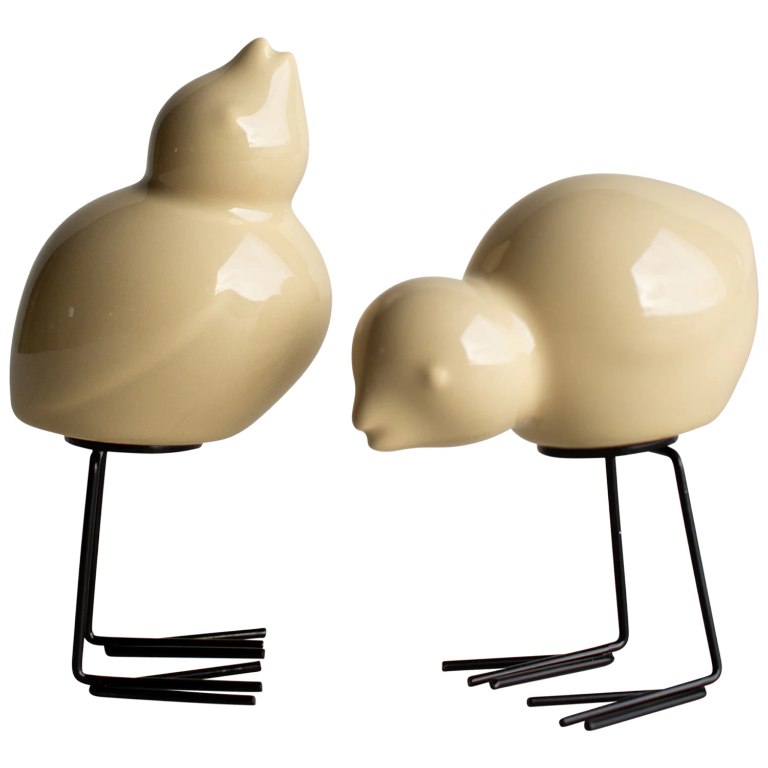 Dbkd Swedish Bird Dekoration 2-pack - Påskdekorationer Keramik Gul