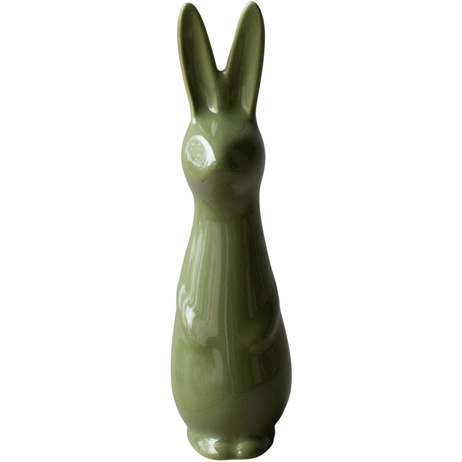Dbkd Swedish Rabbit Dekoration 17 Cm - Påskdekorationer Keramik Shiny Green