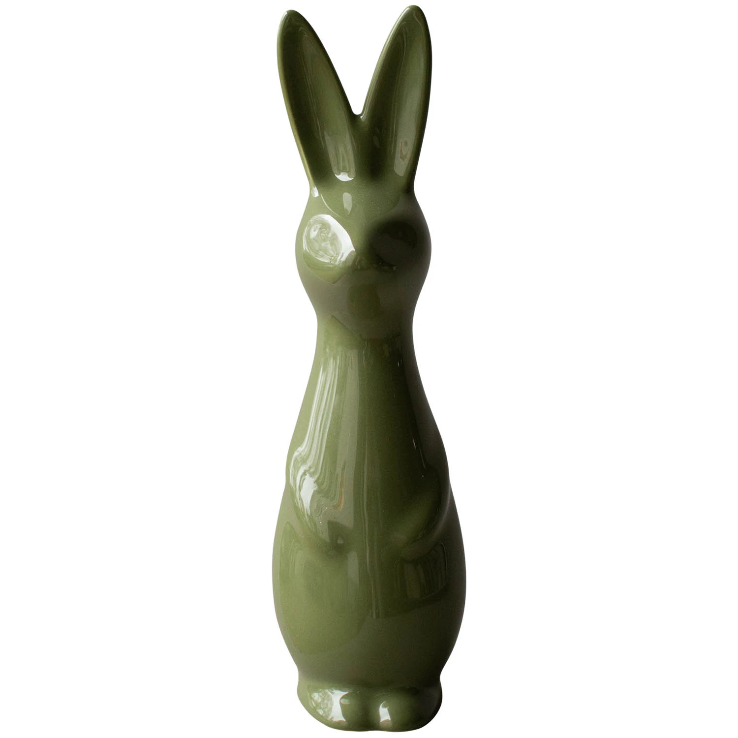 Dbkd Swedish Rabbit Dekoration 27 Cm - Påskdekorationer Keramik Shiny Green