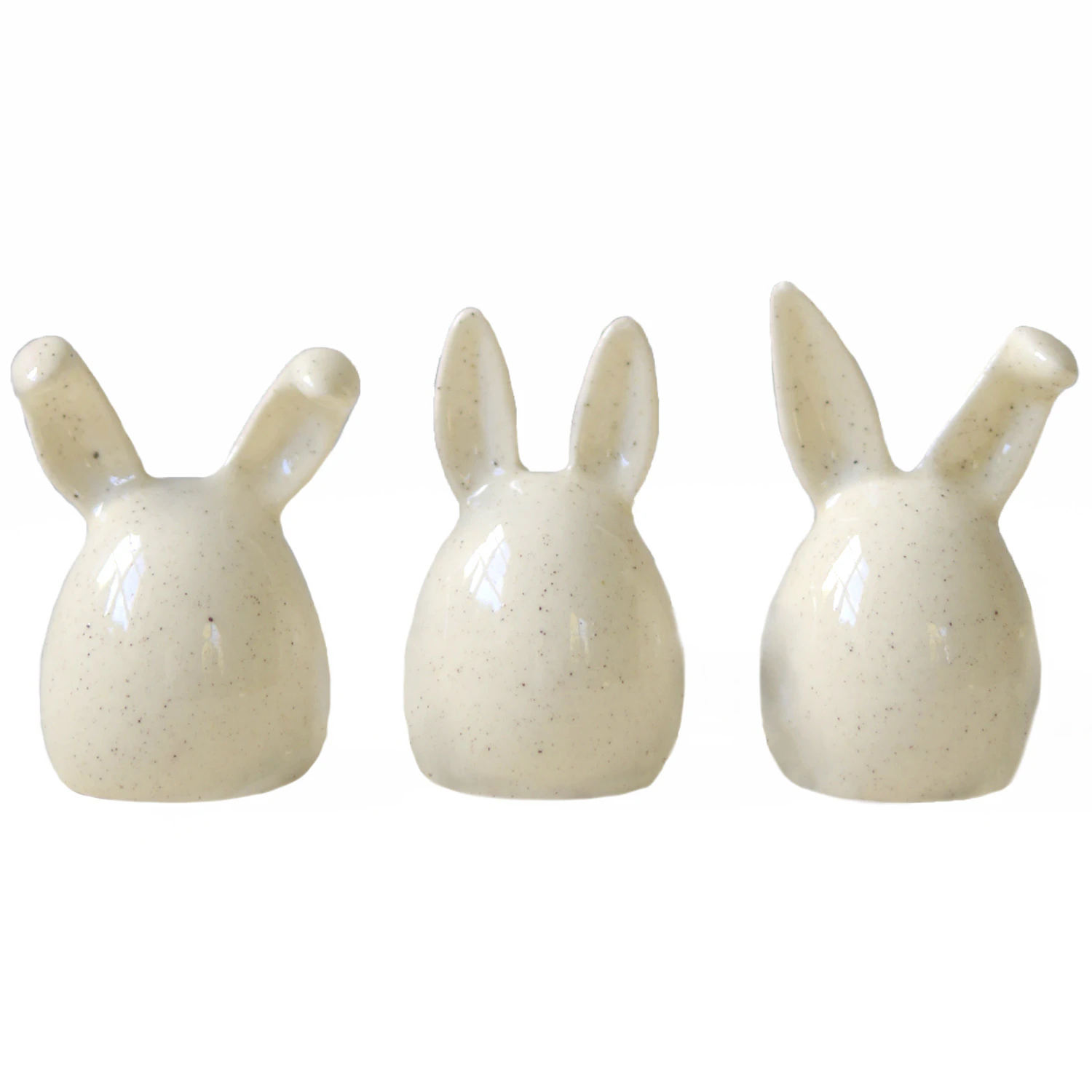 Dbkd Triplets Påskhare 3-pack Vanilla - Påskdekorationer Keramik Vanilj