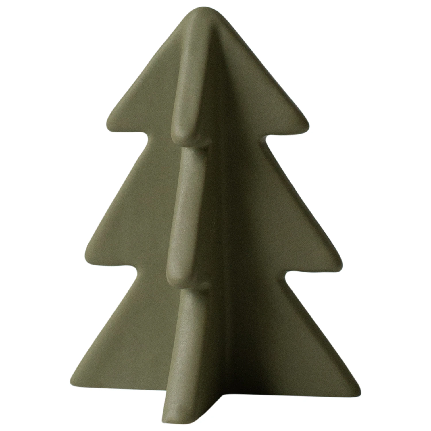 Dbkd Winter Tree Dekoration 7 Cm - Julpynt Keramik Grön