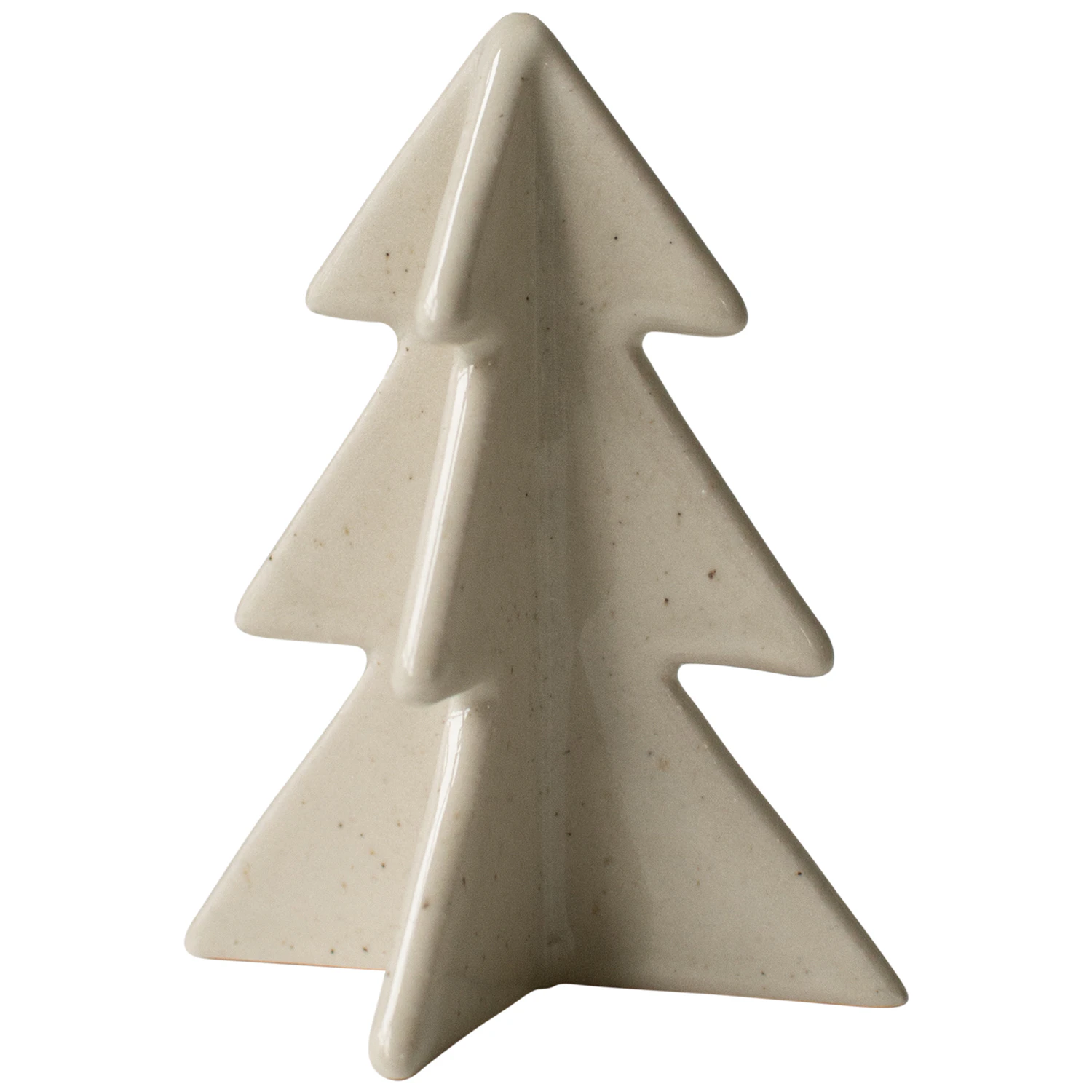 Dbkd Winter Tree Dekoration 9,5 Cm - Julpynt Keramik Vanilj