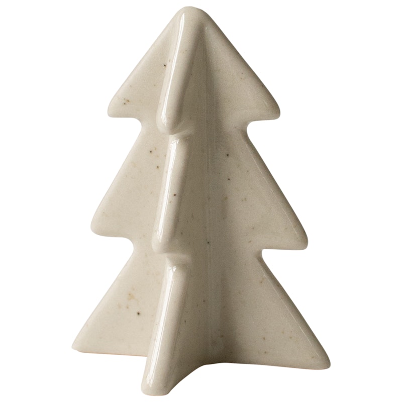 Winter Tree Dekoration 7 cm, Vanilj