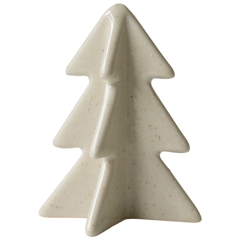 Winter Tree Dekoration 8 cm, Vanilj