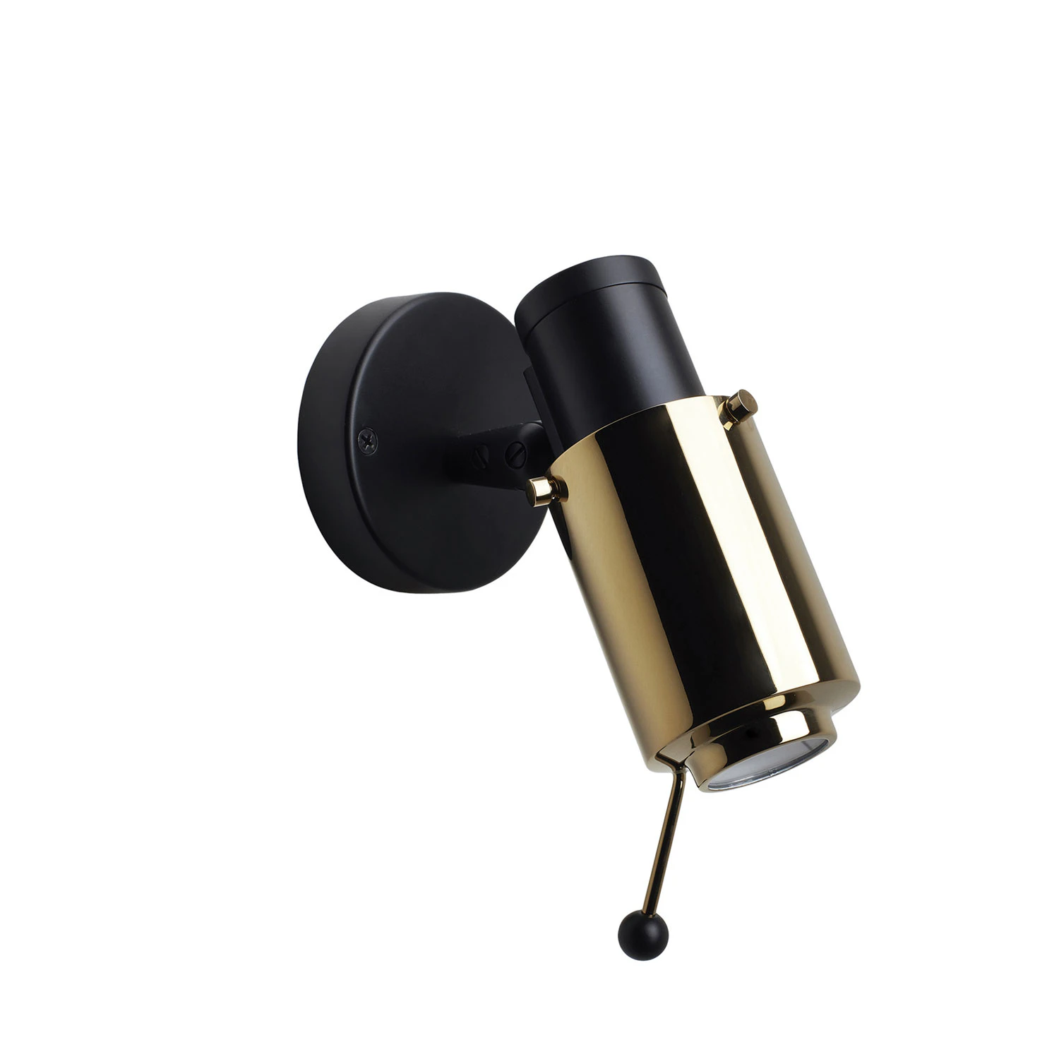 Dcw&eacute;ditions Biny-spot V&auml;gglampa /guld - V&auml;gglampor St&aring;l Svart