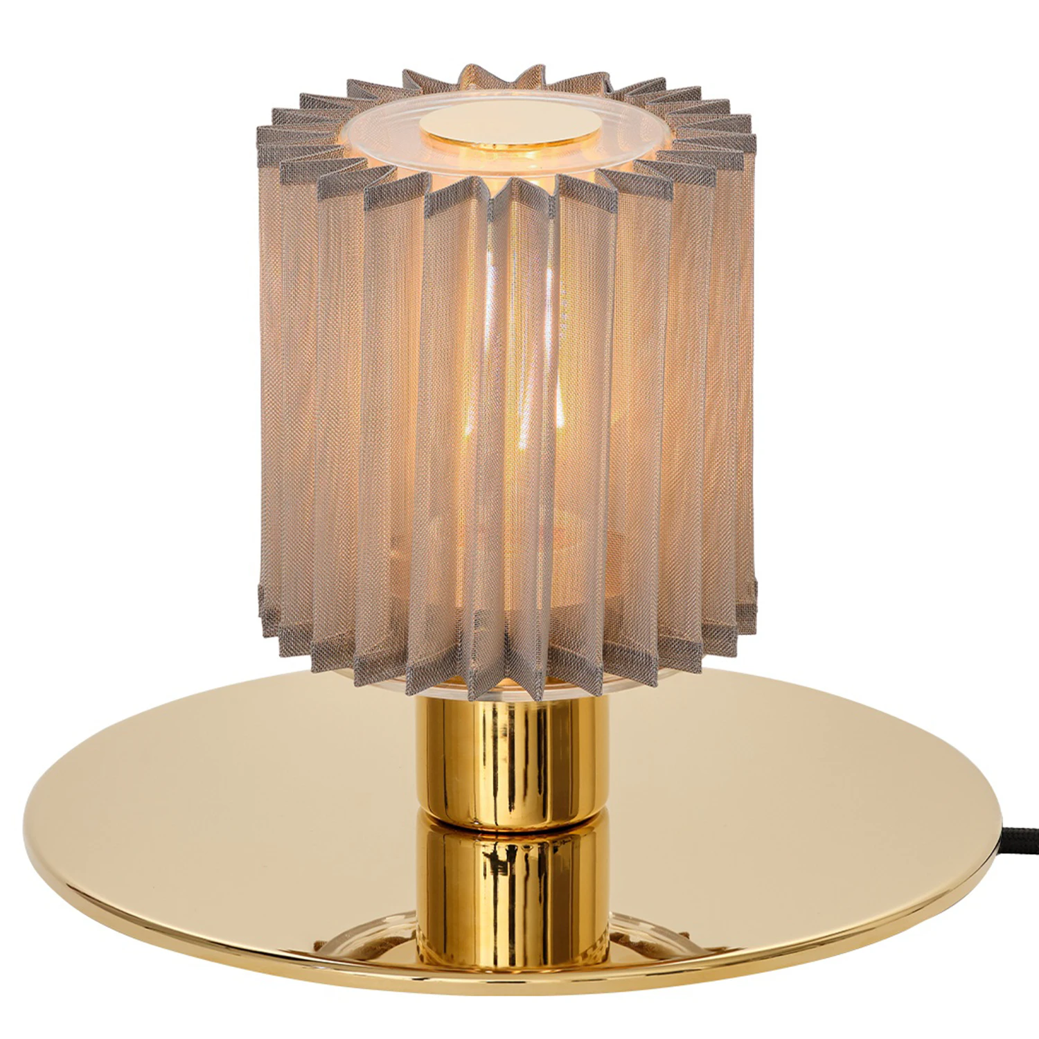 Dcw&eacute;ditions In The Sun 220 Bordslampa / Silvrigt Mesh - Bordslampor St&aring;l Guld