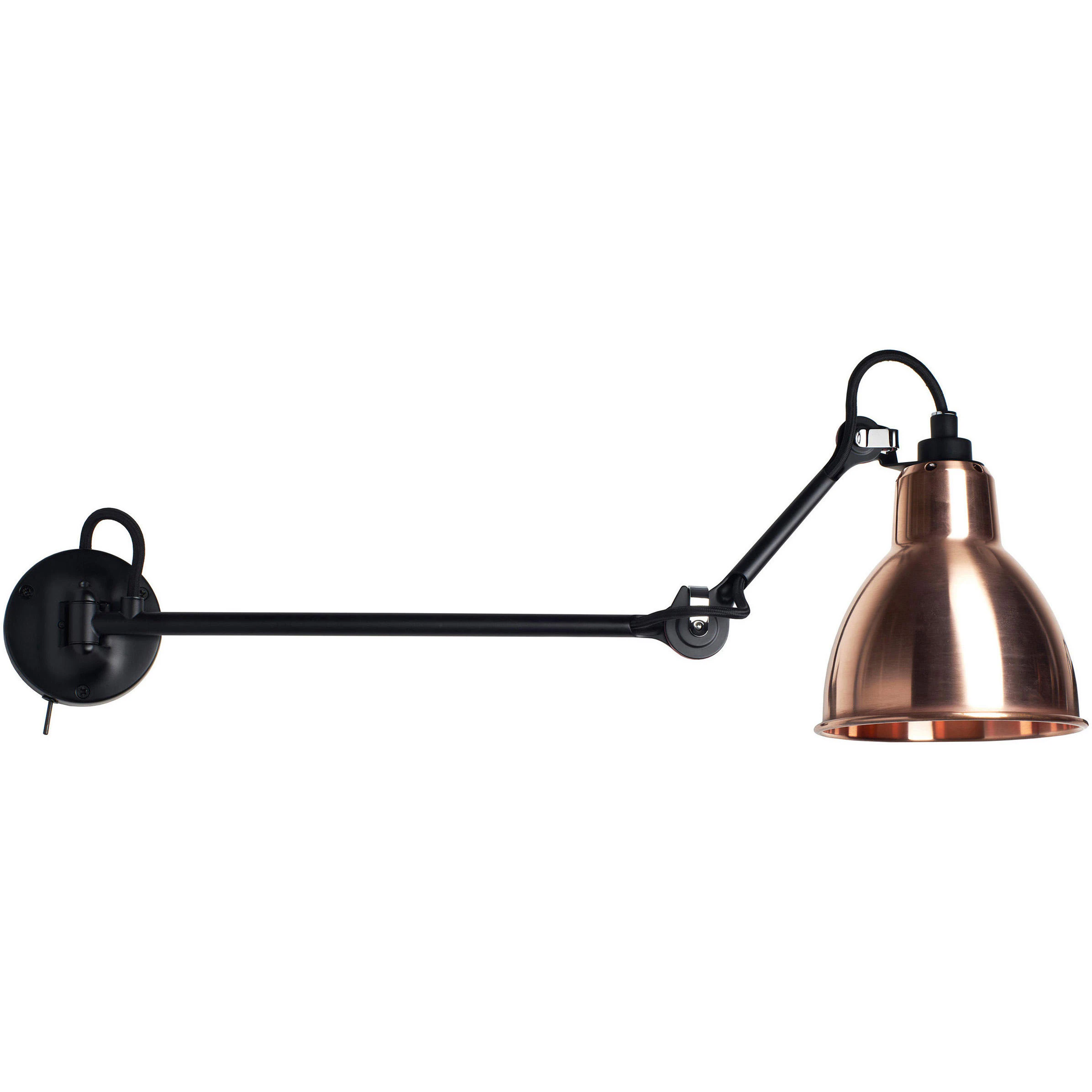Dcw&eacute;ditions Lampe Gras N&deg;204 L40 Sw V&auml;gglampa R&aring;tt Koppar - V&auml;gglampor St&aring;l R&aring; Koppar