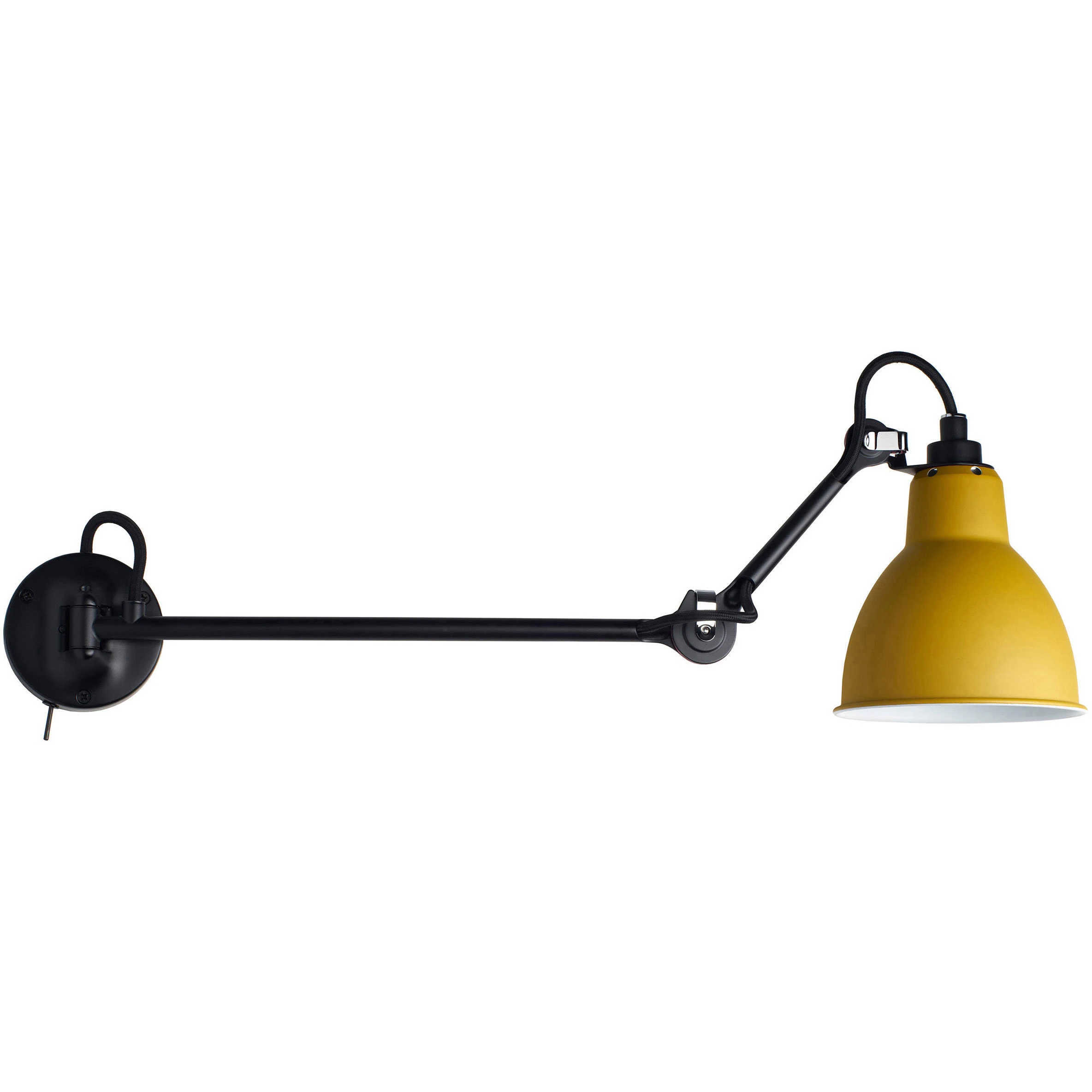 Dcwéditions Lampe Gras N°204 L40 Sw Vägglampa - Vägglampor Stål Gul