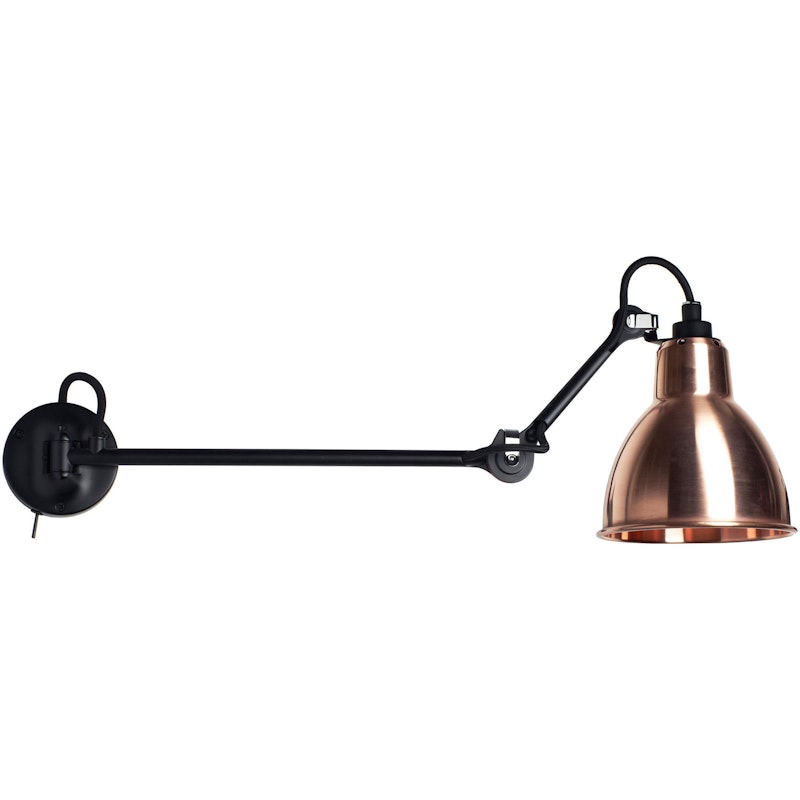 Lampe Gras N°204 L40 SW Vägglampa, Rått Koppar