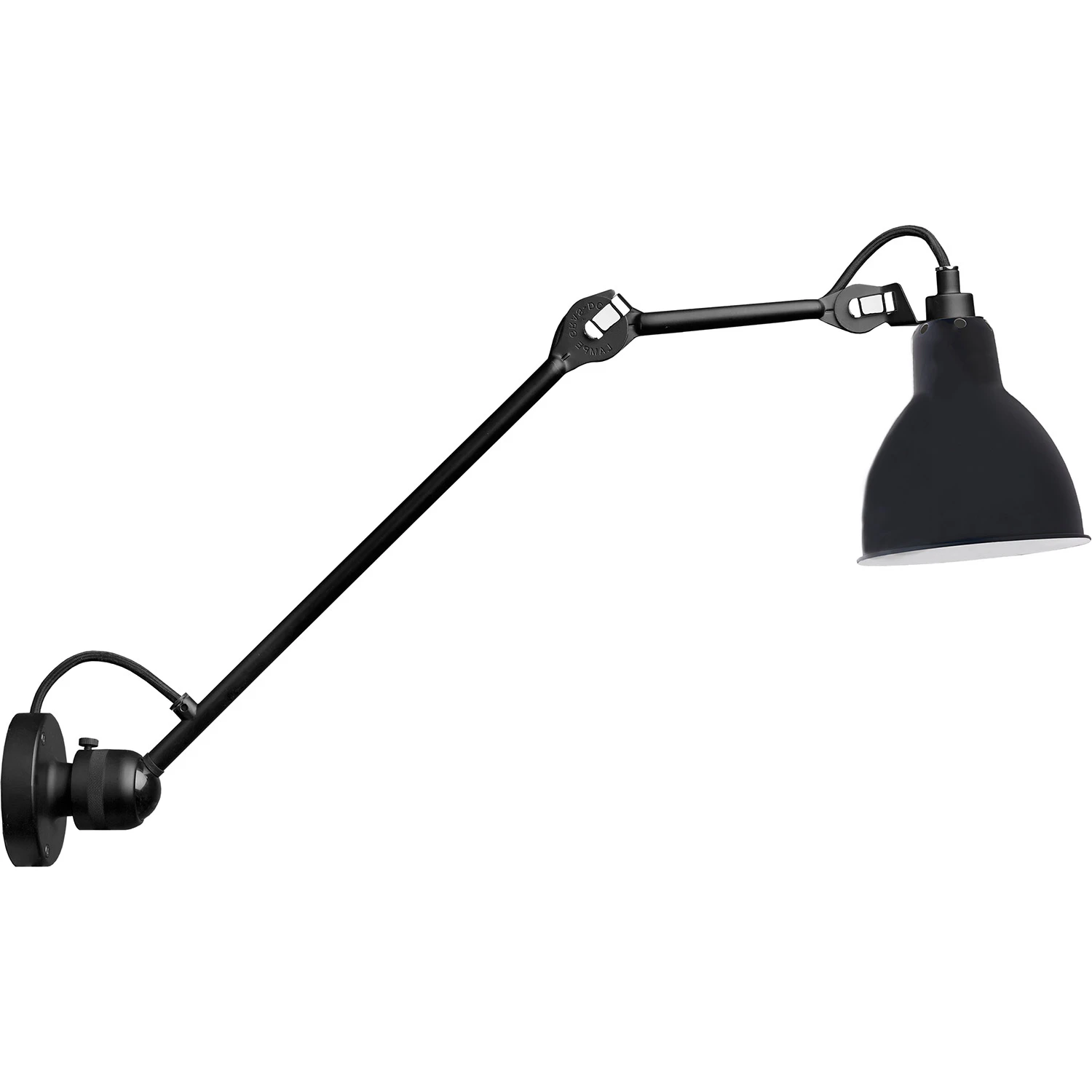 Dcw&eacute;ditions La Lampe Gras N&deg;304 V&auml;gglampa L40 - V&auml;gglampor St&aring;l Svart