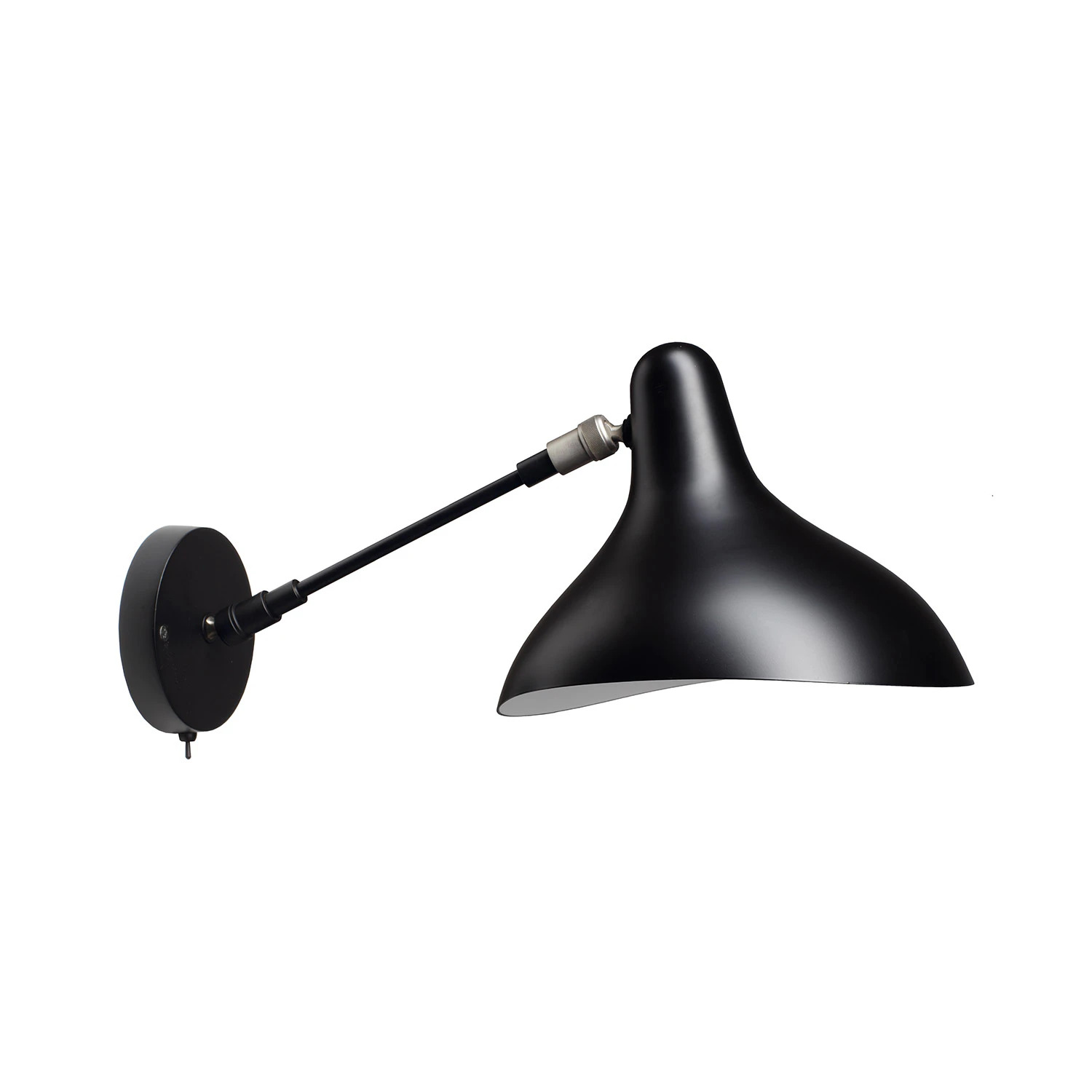Dcw&eacute;ditions Mantis Bs5 V&auml;gglampa Med Str&ouml;mbrytaren - V&auml;gglampor St&aring;l Svart