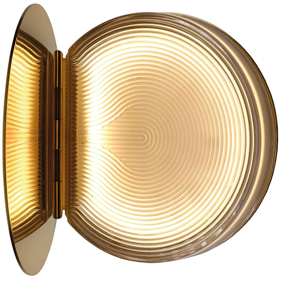 Dcwéditions Poudrier Vägglampa - Vägglampor Stål Guld