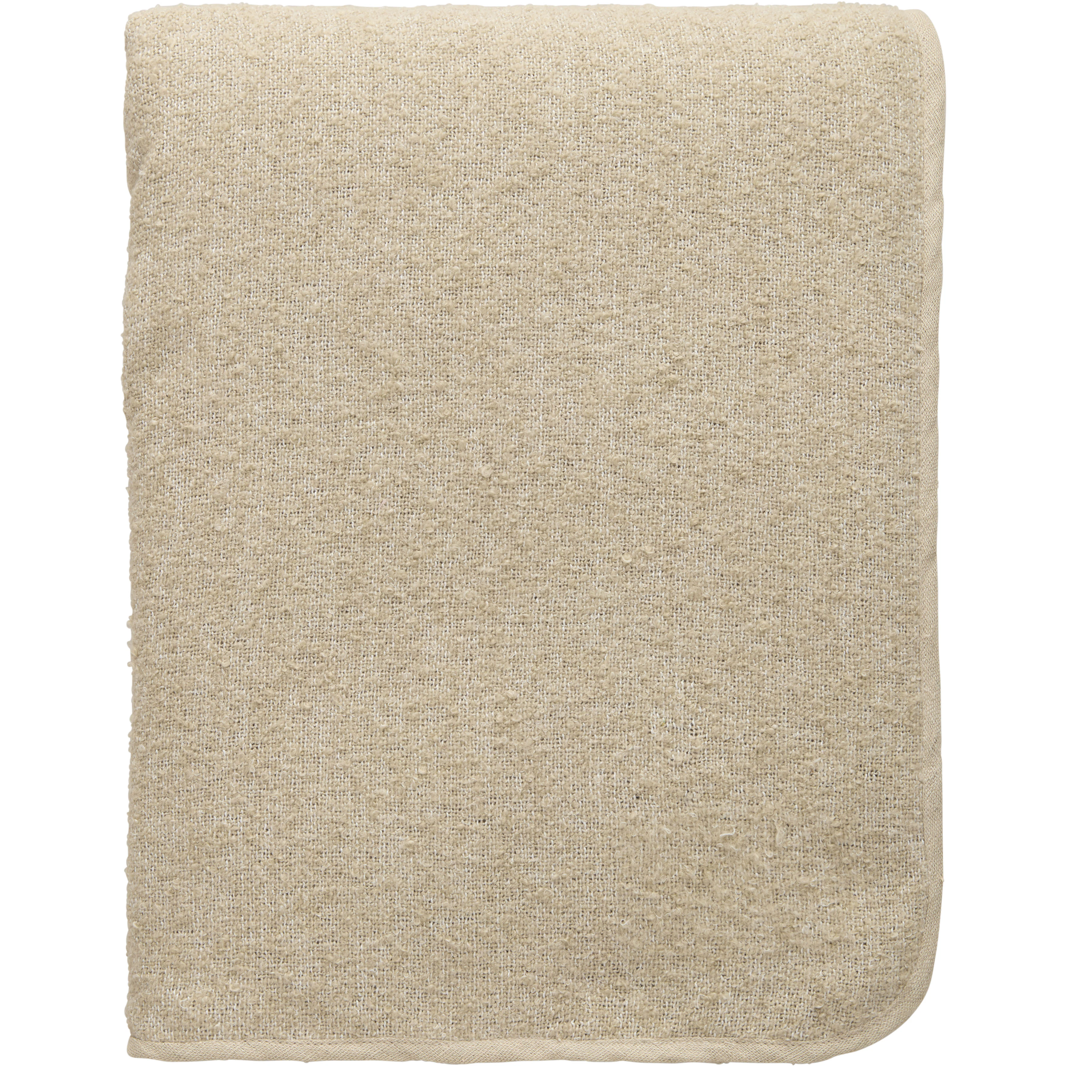 Decotique Amy Bouclé Överkast 250x250 Cm - Överkast Återvunnen Polyester Sand