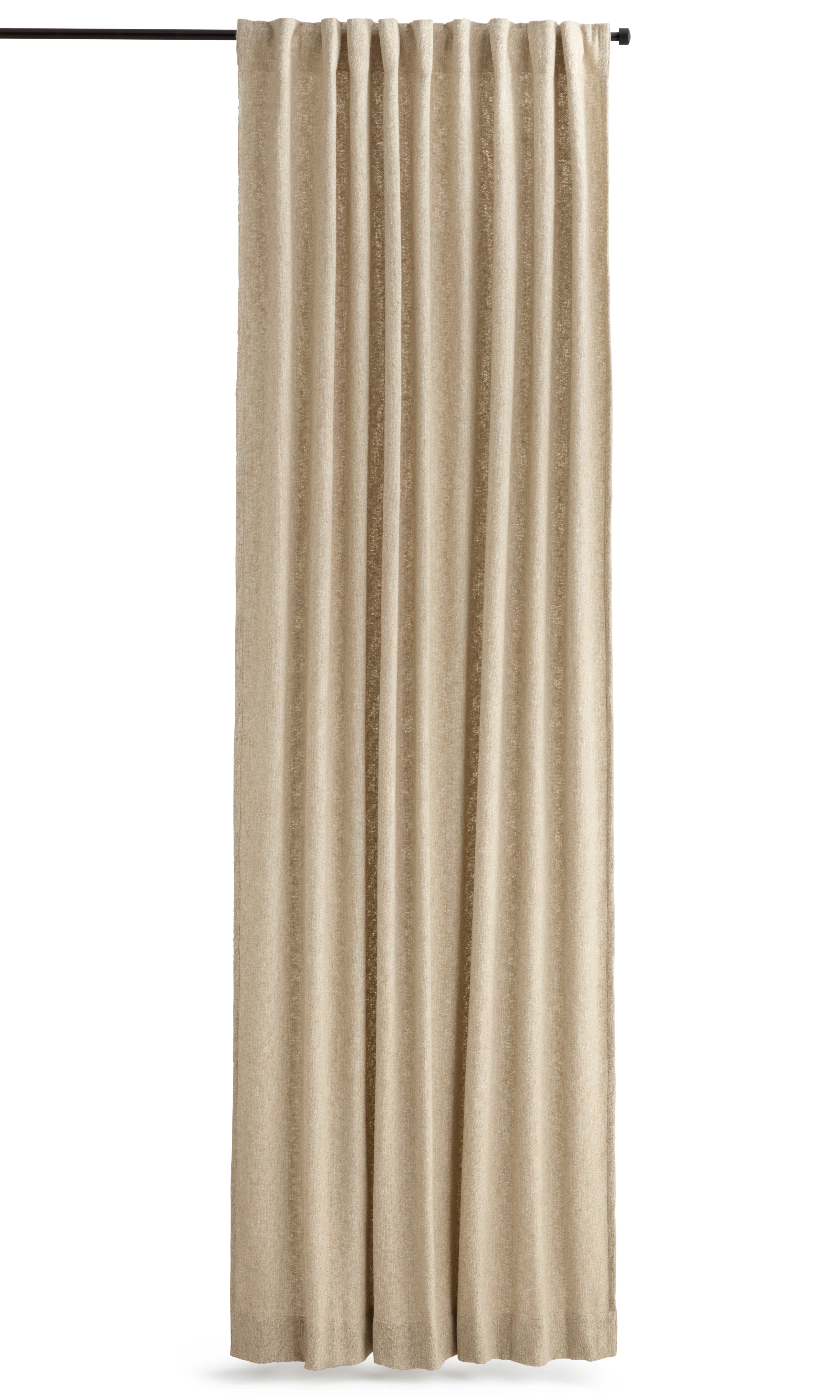 Decotique Amy Gardin 2-pack 140x250 Cm - Gardinl&auml;ngder Boucl&eacute; Sand