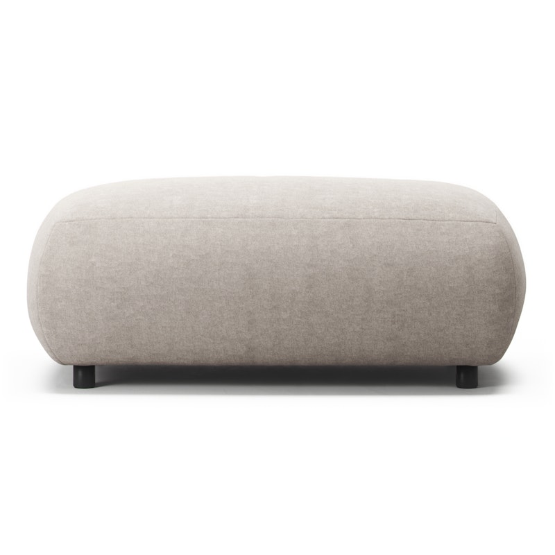 Atelier Fotpall 113 cm Micro Chenille, Sandshell Beige