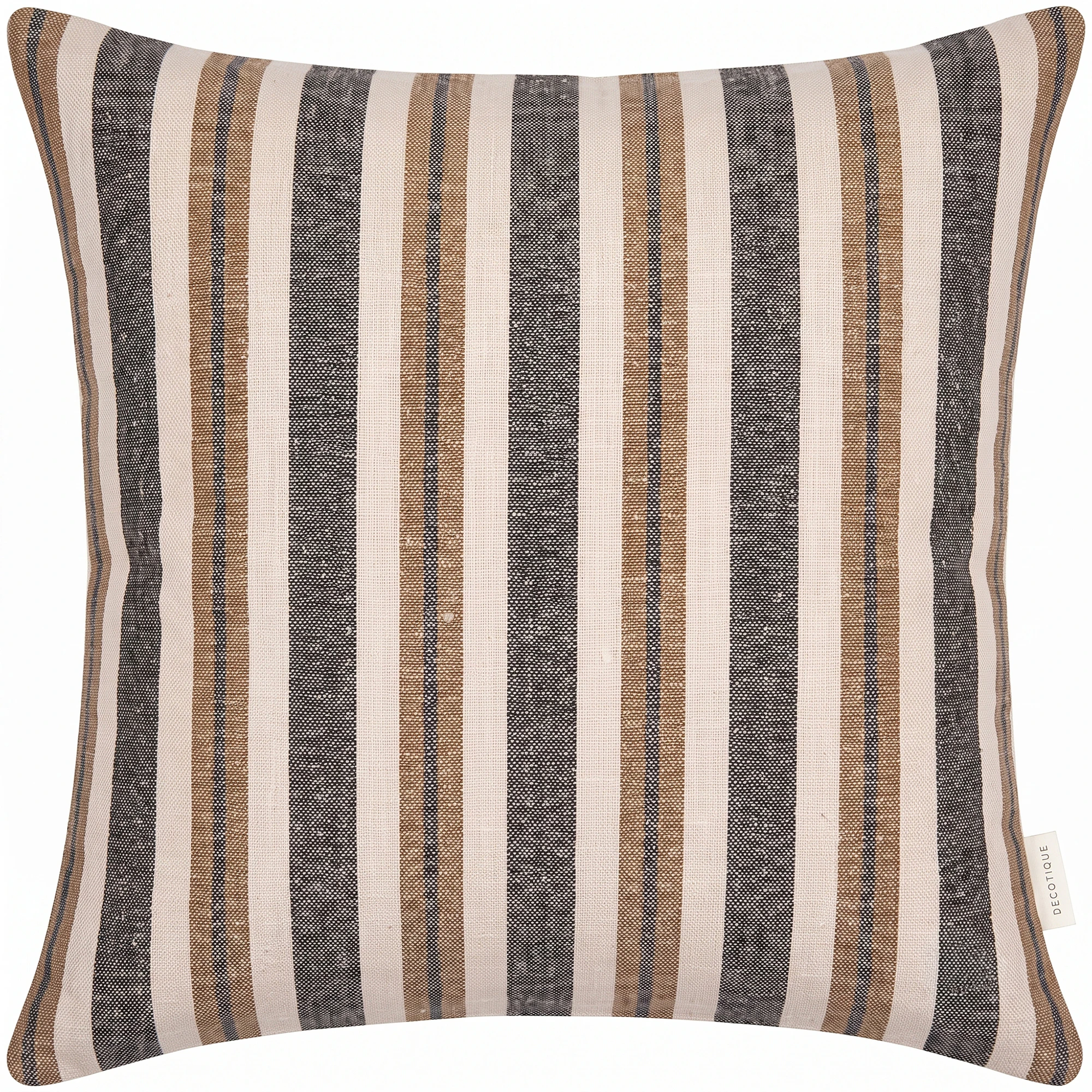 Decotique Basset Kudde 50x50 Cm - Prydnadskuddar & Fodral Linne Multi Stripe