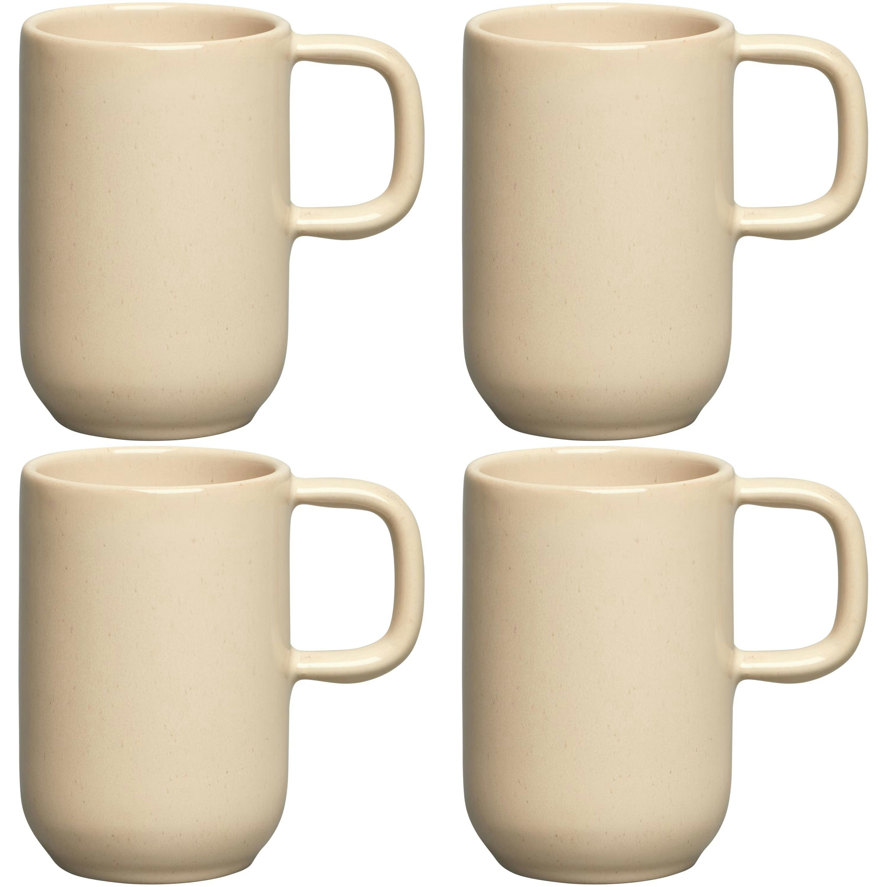 Decotique Bon Mugg 4-pack - Kaffekoppar Stengods Beige