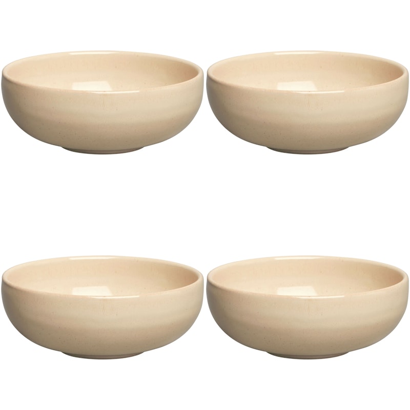 BON Skål 12 cm 4-pack, Beige