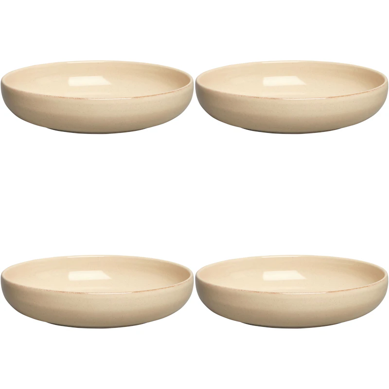 BON Skål 22 cm 4-pack, Beige