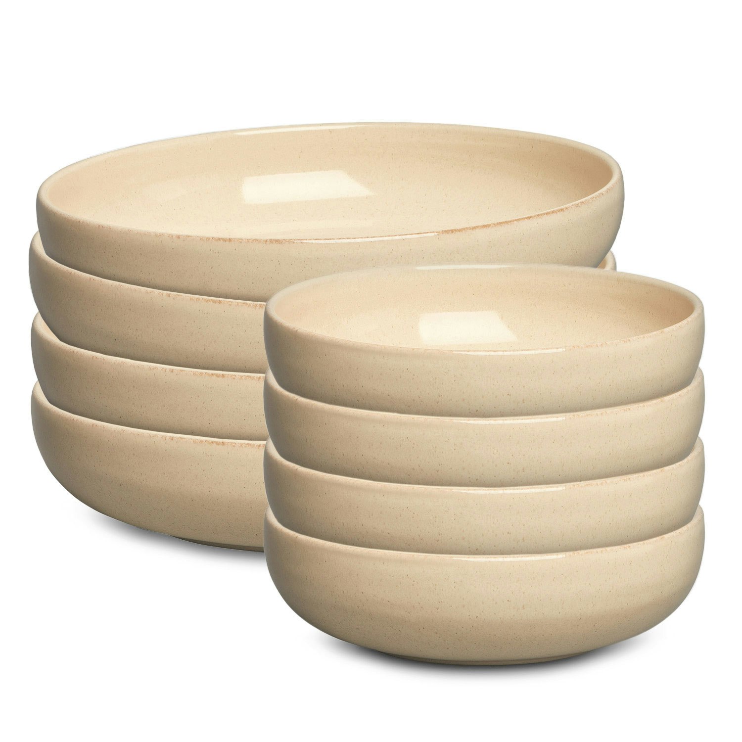 Decotique Bon Startset Sk&aring;lar 8-pack - Serviser & Startset Stengods Beige