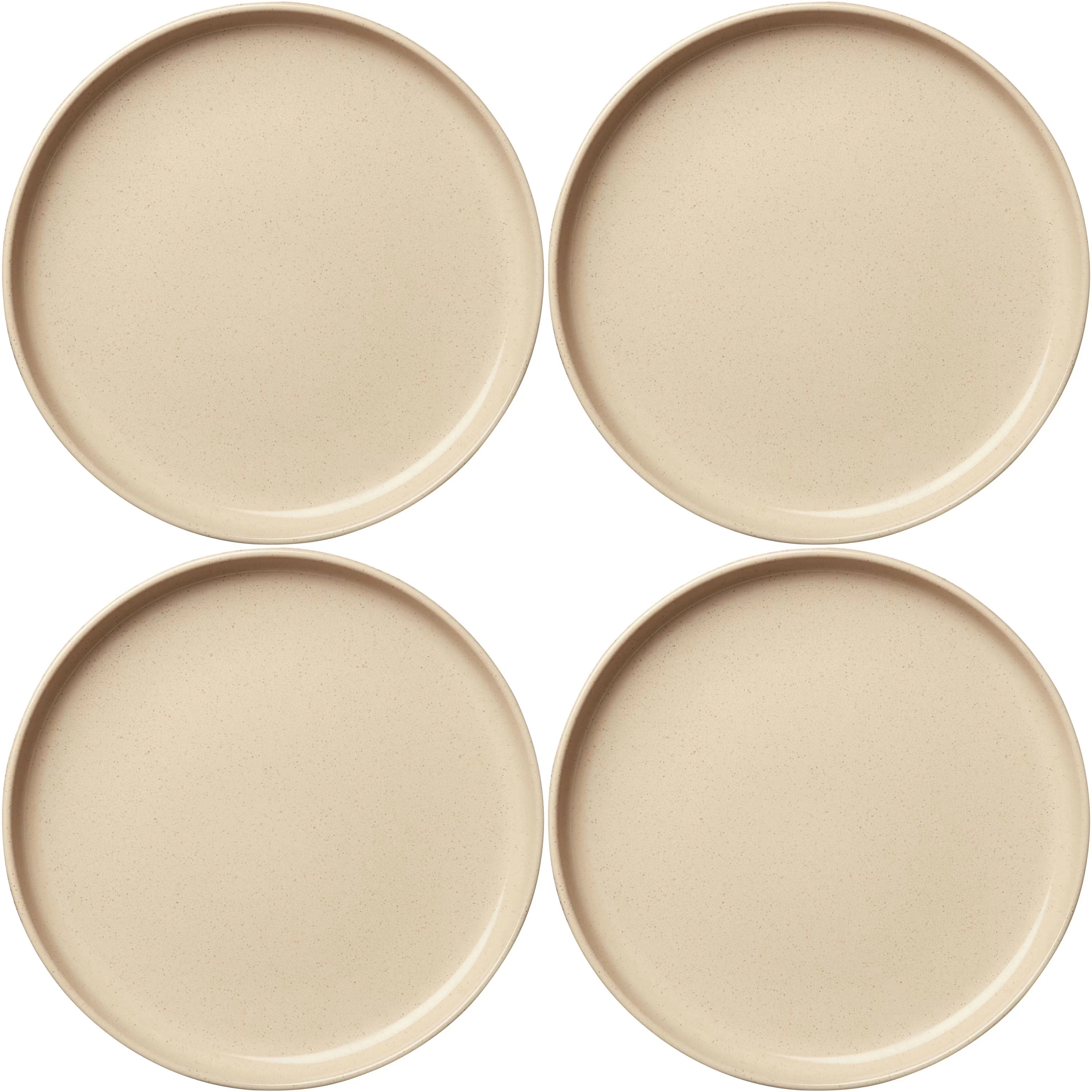 decotique bon tallrik 22 cm 4-pack - stengods beige