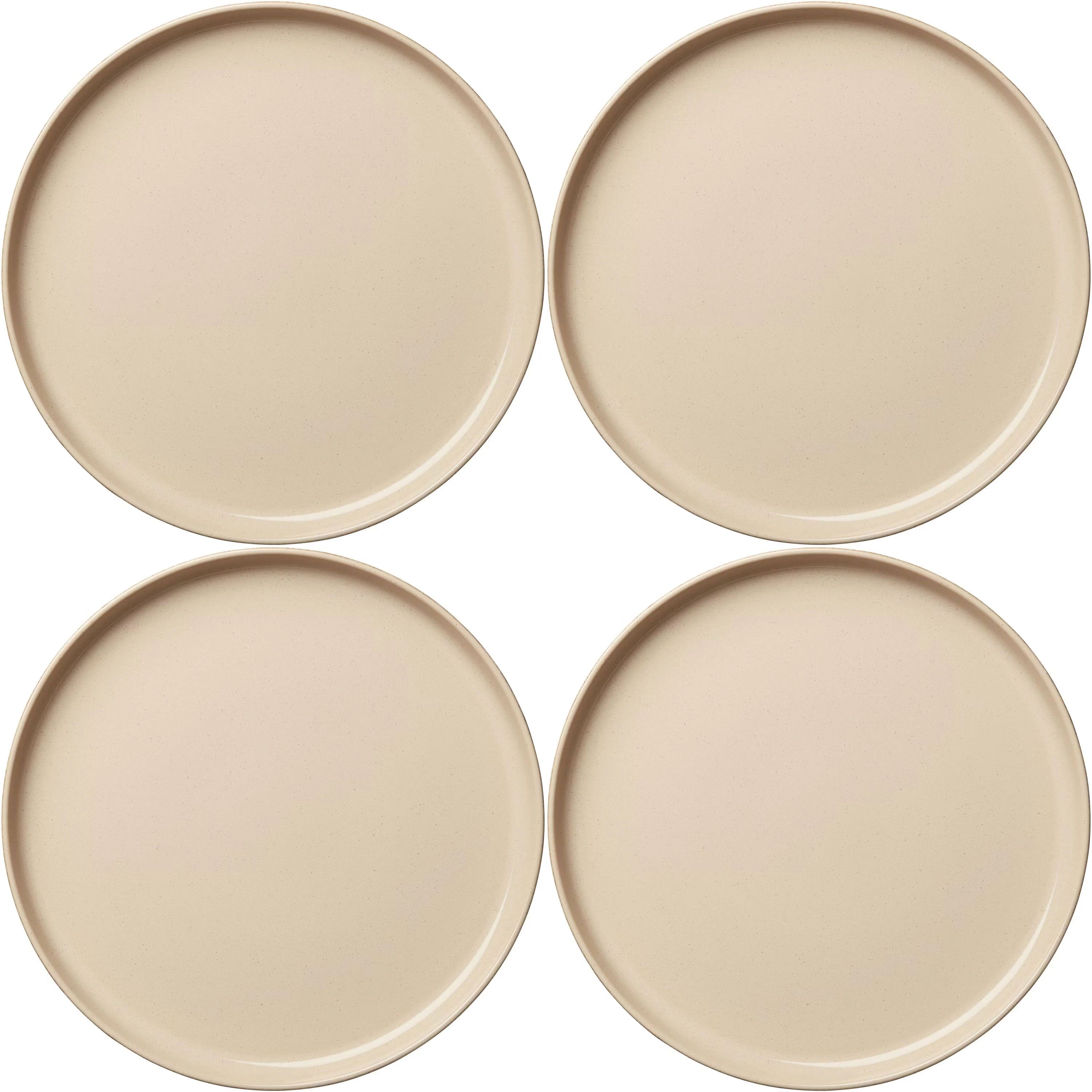 decotique bon tallrik 28 cm 4-pack - stengods beige