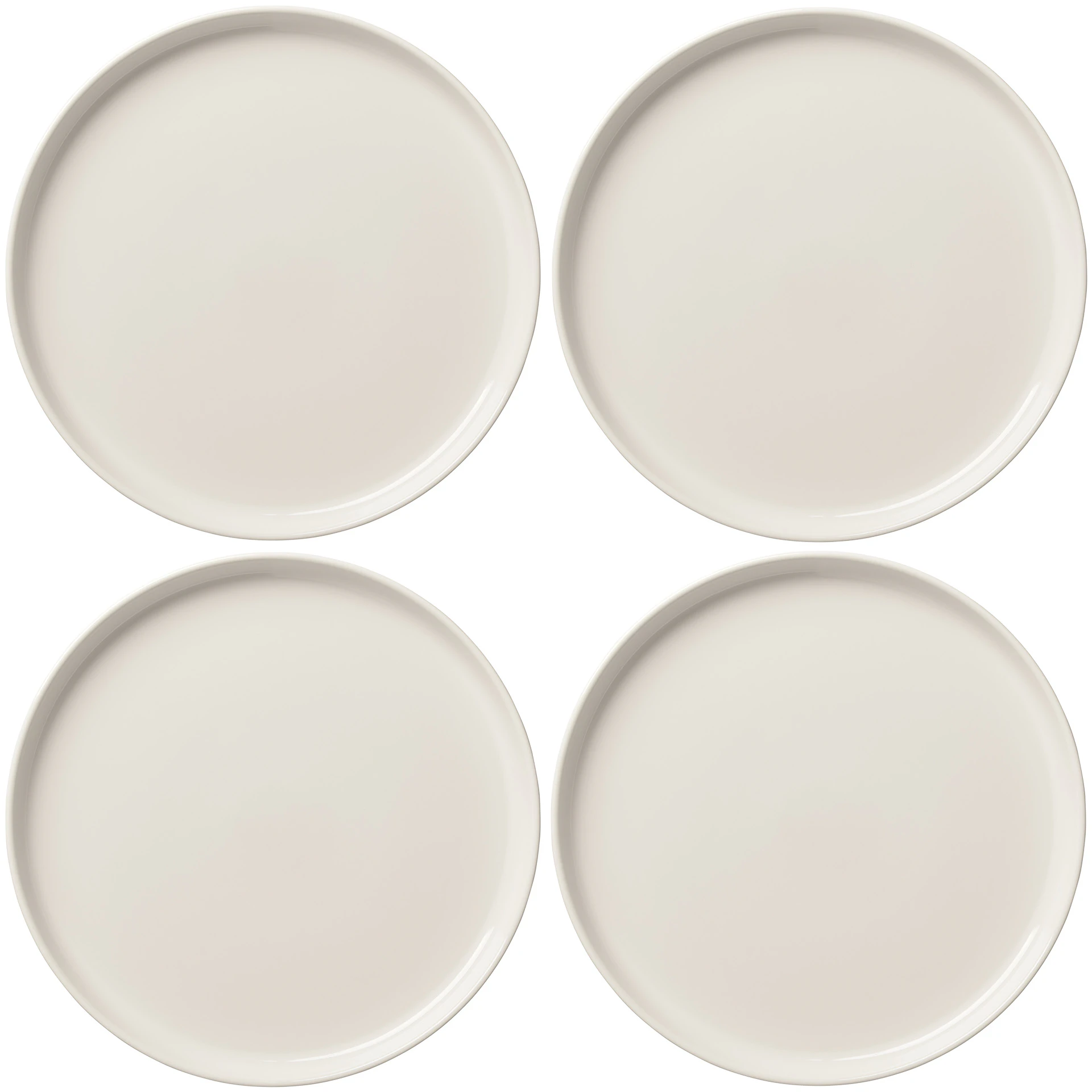 decotique bon tallrik 28 cm 4-pack ivory - stengods elfenben