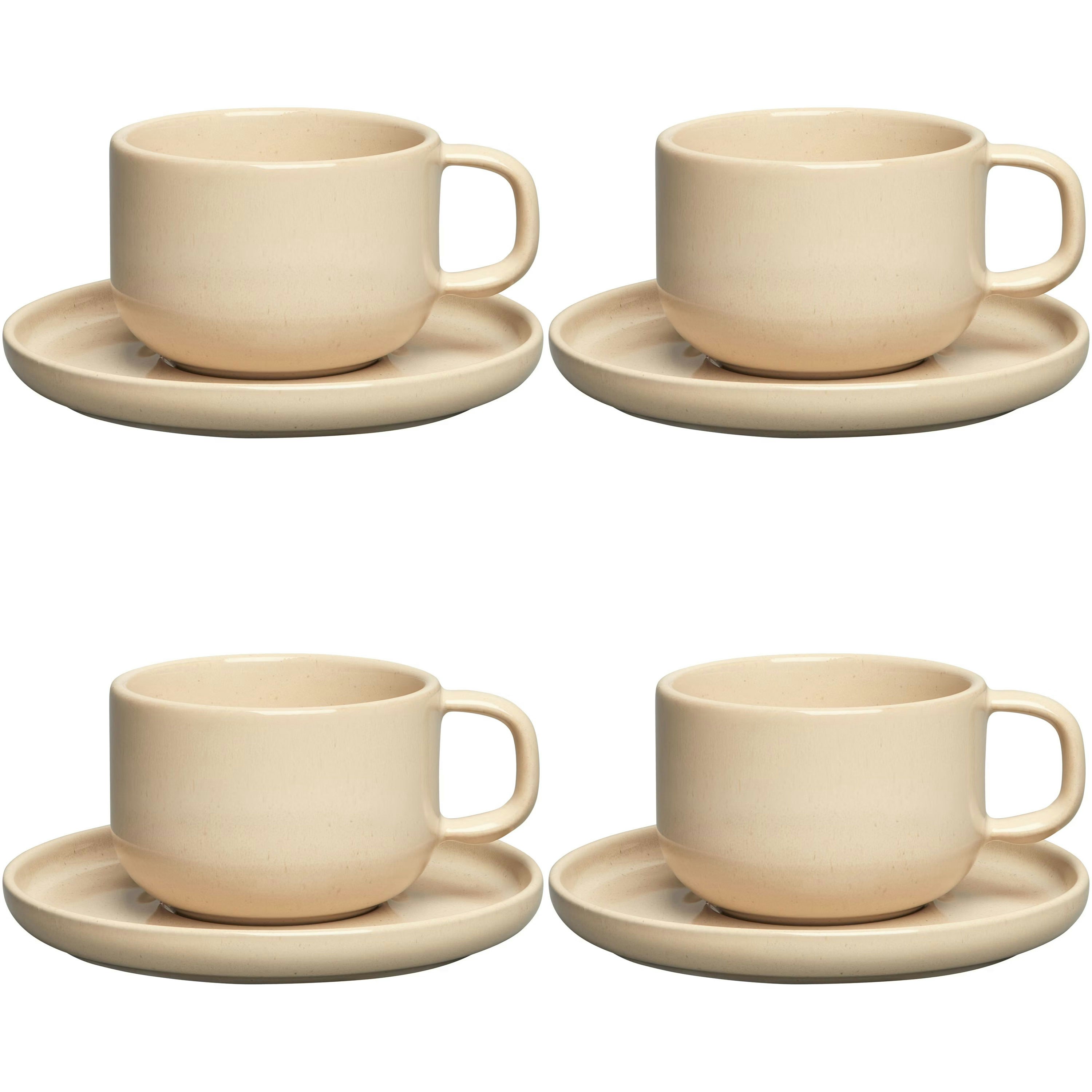 Decotique Bon Tekopp 4-pack - Tekoppar Stengods Beige