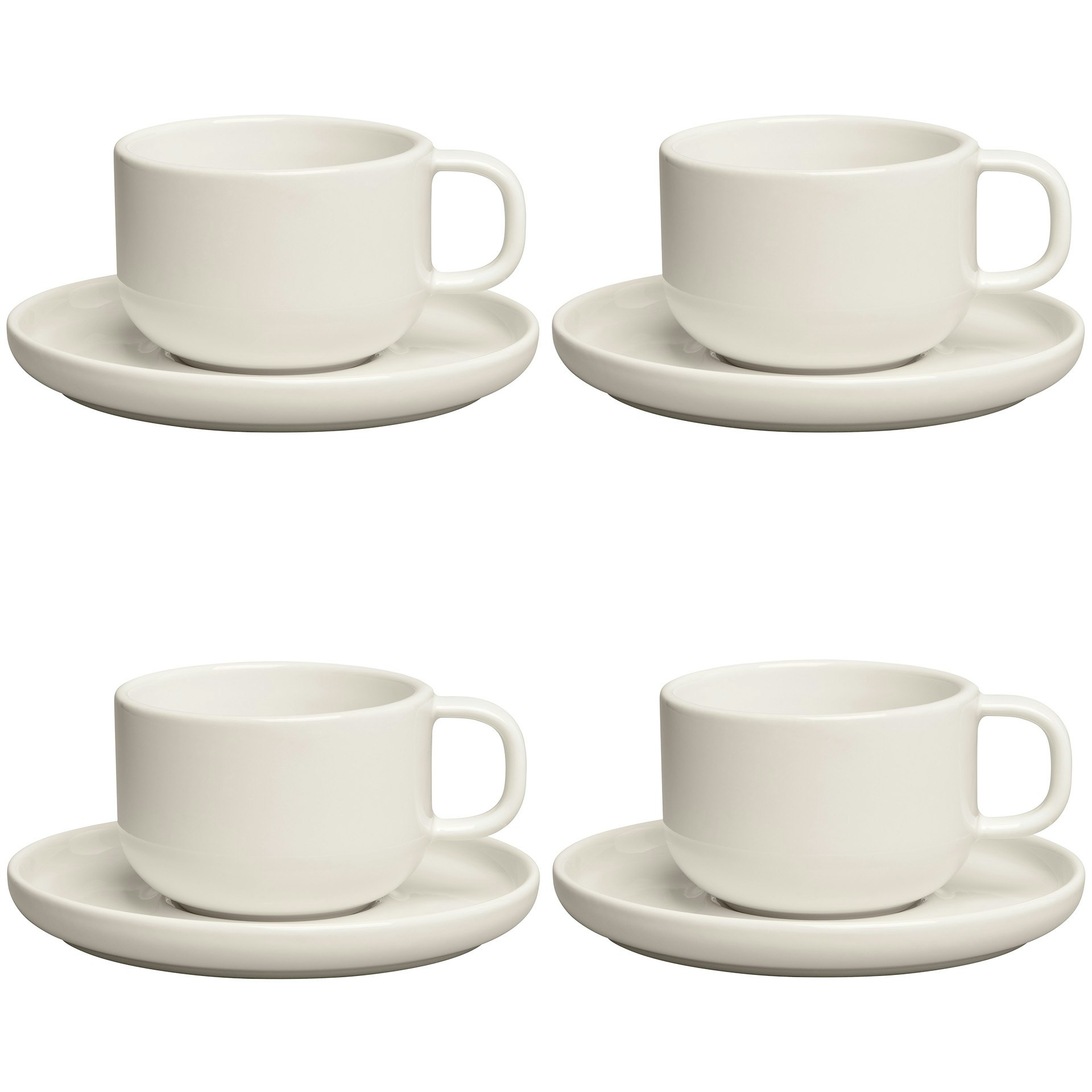 Decotique Bon Tekopp 4-pack Ivory - Tekoppar Stengods Elfenben