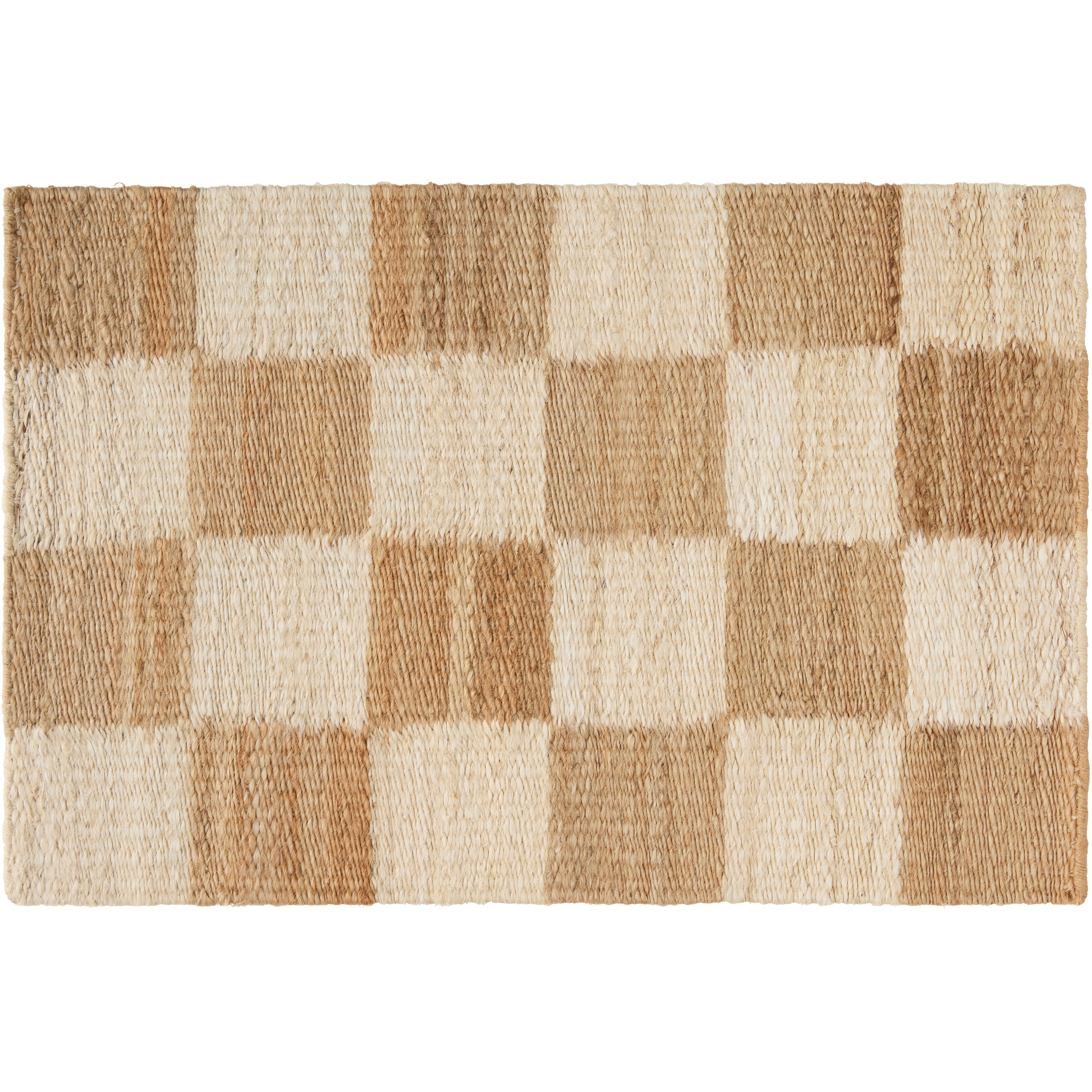 Decotique Chess Dörrmatta 60x90 Cm Natur / - Mönstrade mattor Jute Off-White