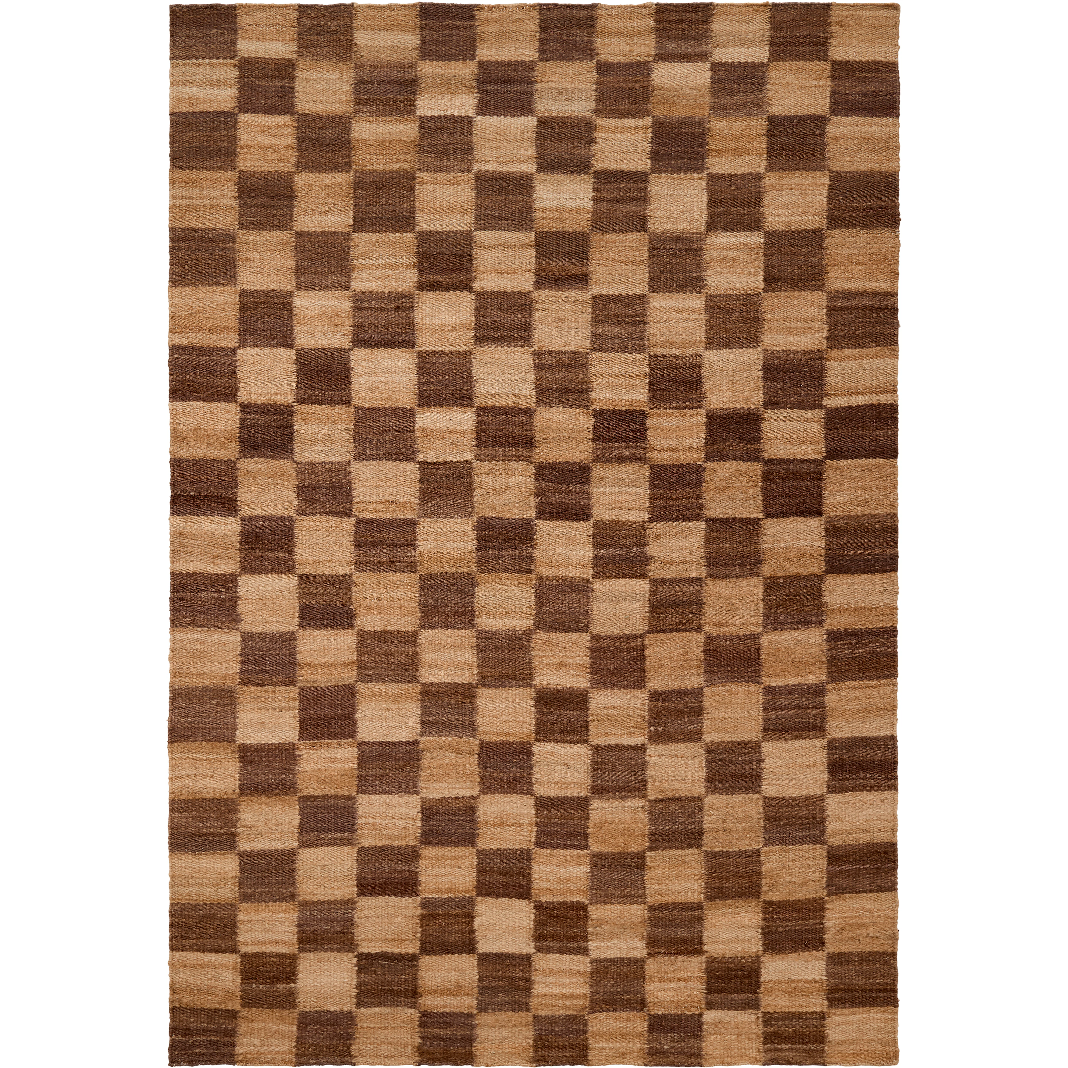 Decotique Chess matta 200x300 Cm Natur / - Mönstrade mattor Jute Brun