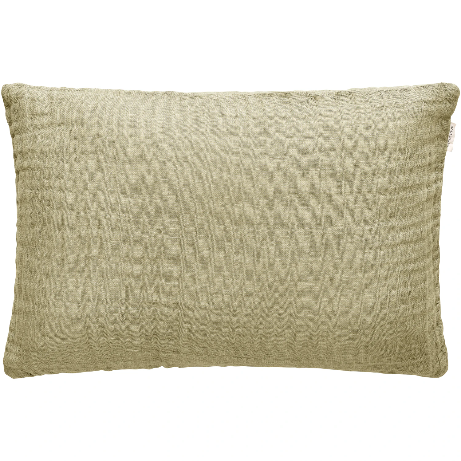 Decotique Crinkle Kudde 40x60 Cm - Prydnadskuddar & Fodral Linne Grön